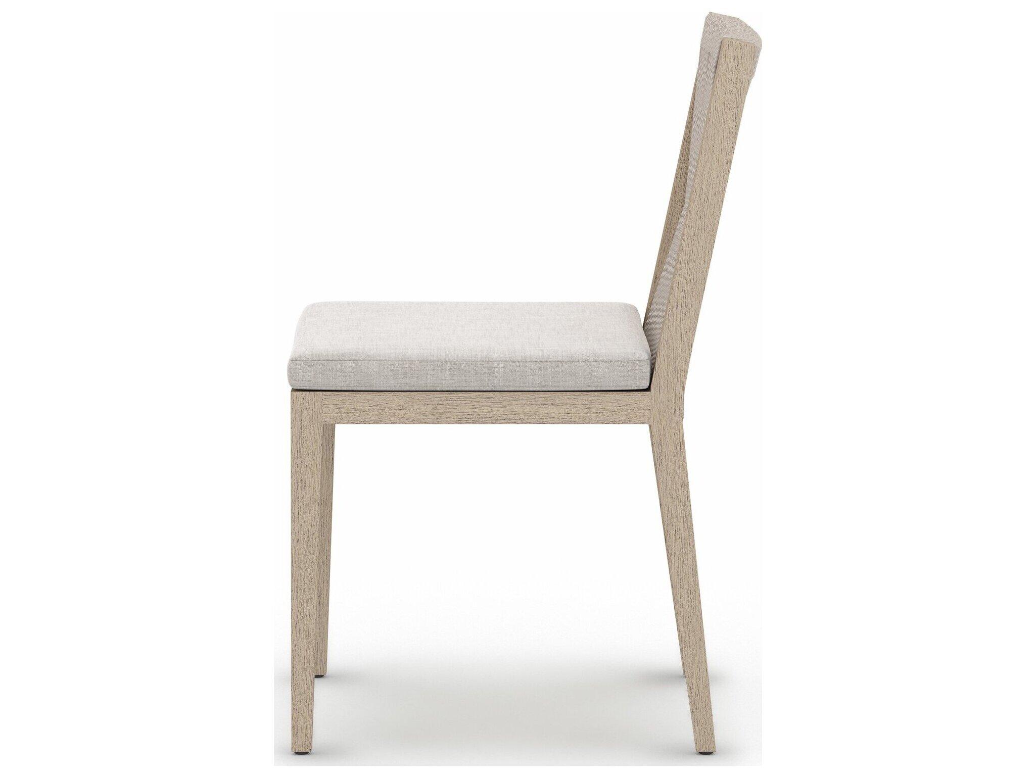 Four Hands Outdoor Solano Stone / Washed Brown / Grey Rope Dining Chair