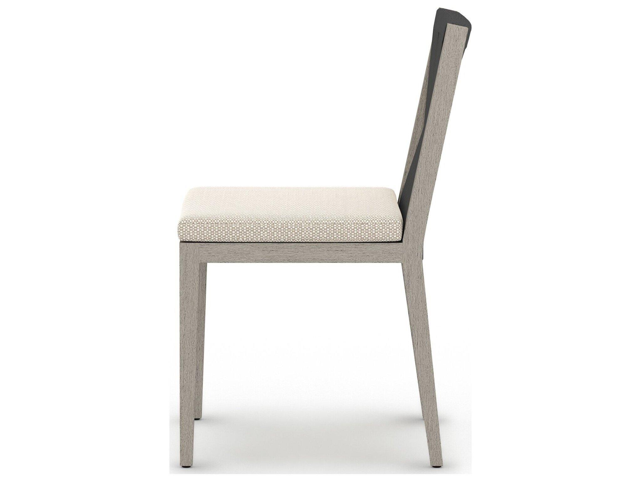 Four Hands Outdoor Solano Faye Sand / Weathered Grey / Dark Grey Rope Dining Chair