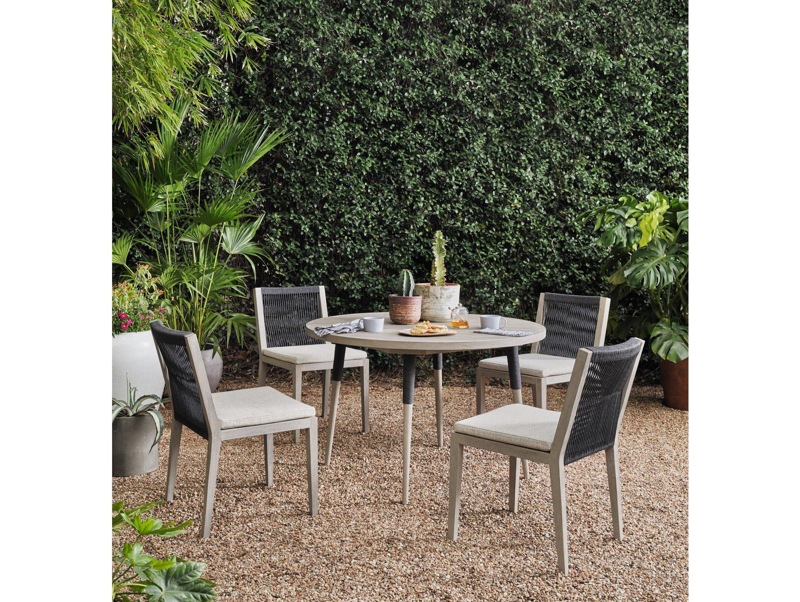 Luxecor Globetrotter Outdoor Faye Sand / Weathered Grey Dark Rope Dining Chair