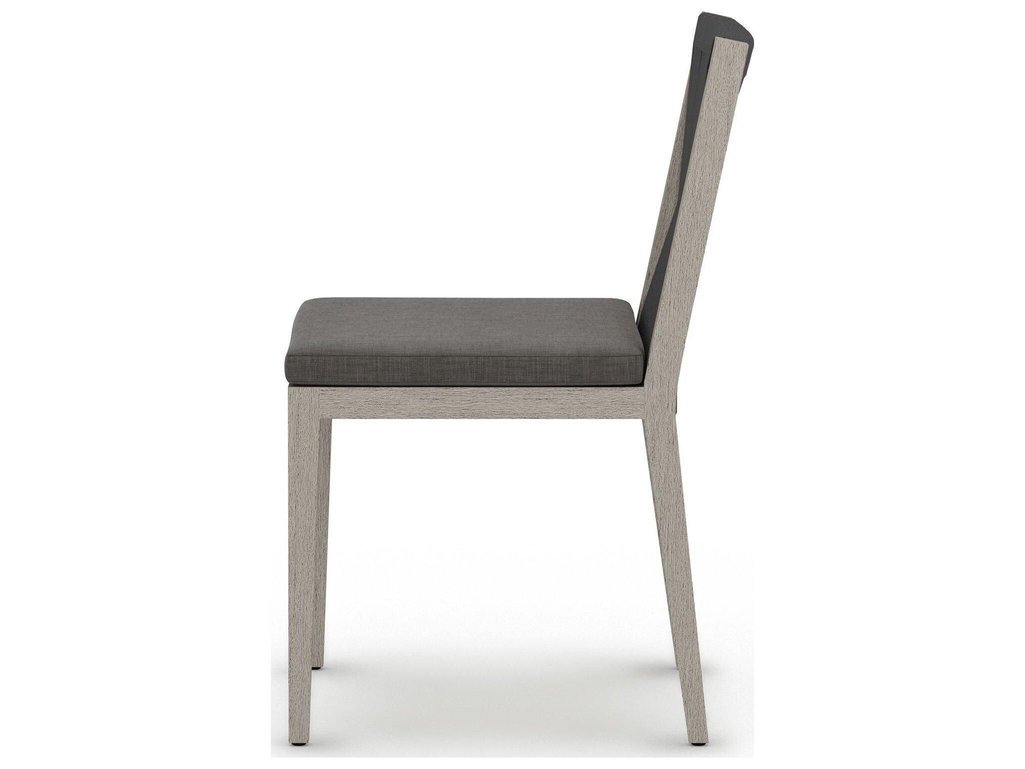 Four Hands Outdoor Solano Charcoal / Weathered Grey / Dark Grey Rope Dining Chair