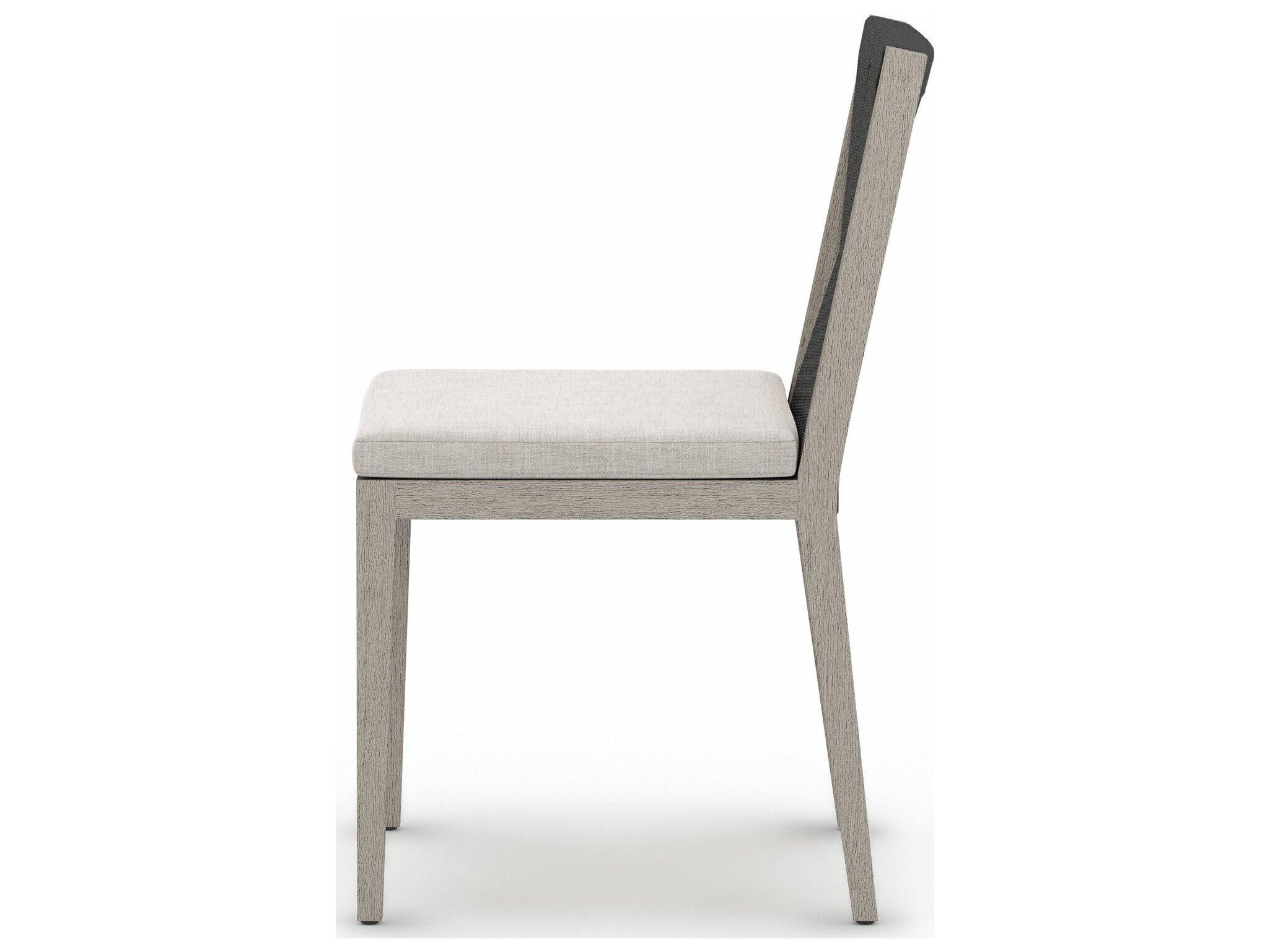 Four Hands Outdoor Solano Stone Grey / Weathered Grey / Dark Rope Dining Chair