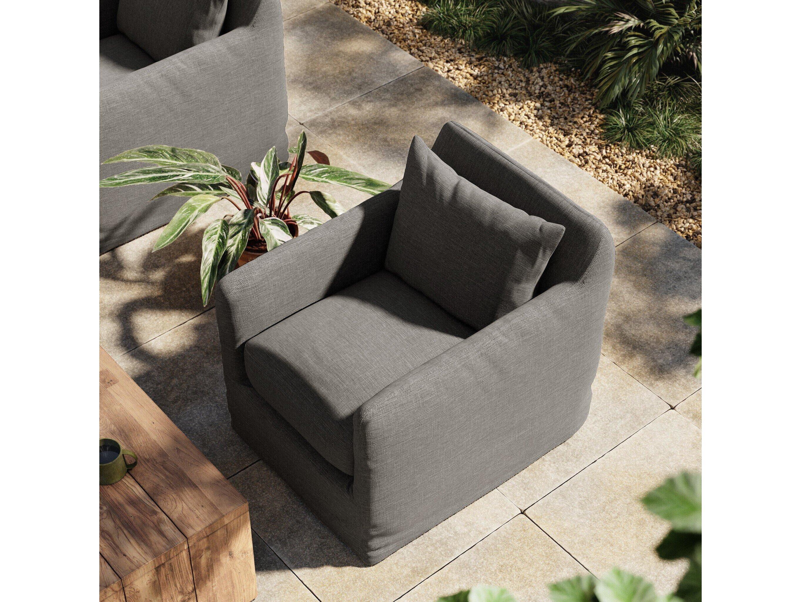 Four Hands Outdoor Solano Charcoal Lounge Chair
