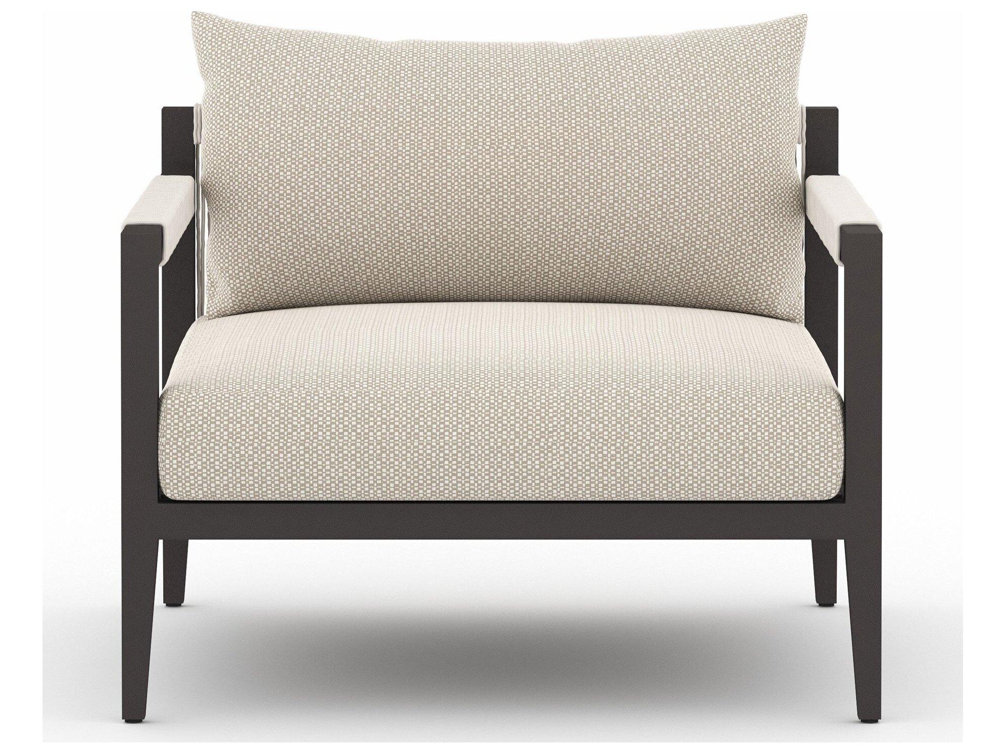 Four Hands Outdoor Solano Faye Sand / Bronze / Ivory Rope Lounge Chair