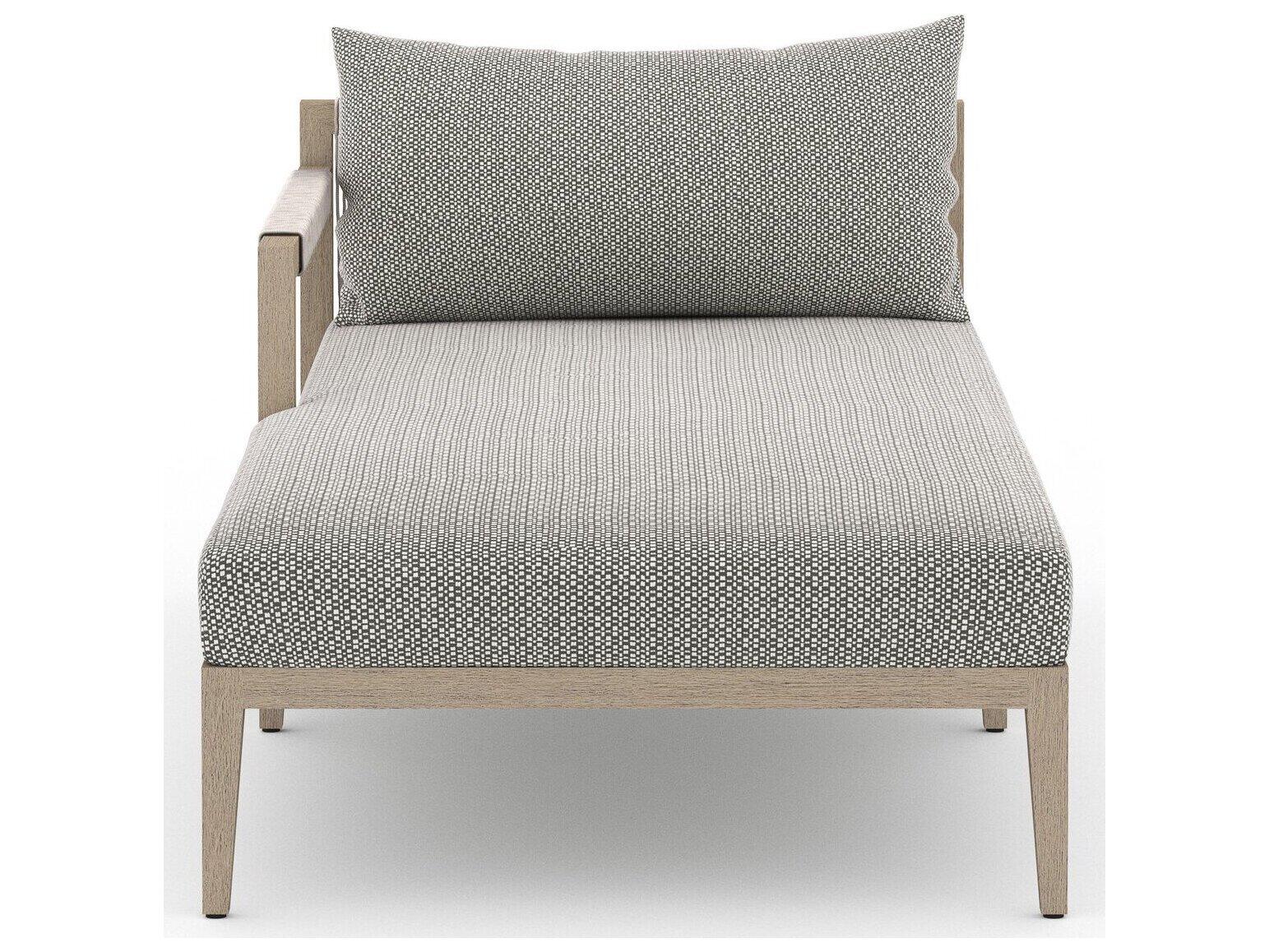 Four Hands Outdoor Solano Faye Ash / Natural / Grey Rope Left Arm Facing Chaise Lounge