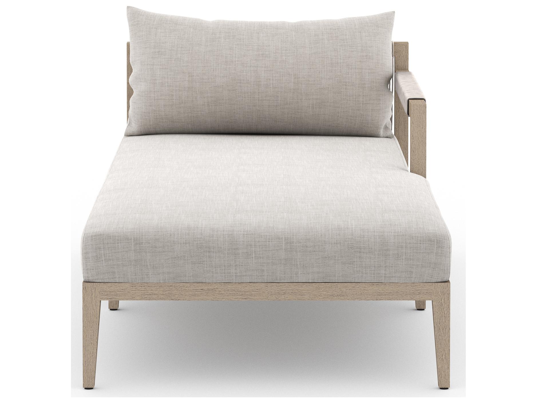 Luxecor Globetrotter Outdoor Stone Grey / Natural Rope Right Arm Facing Chaise Lounge