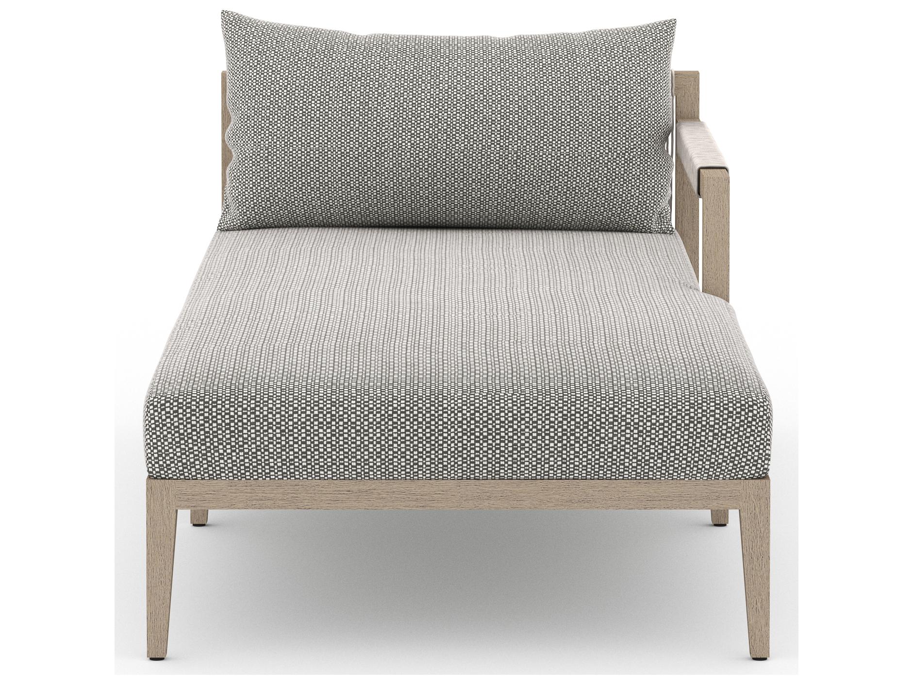 Luxecor Globetrotter Outdoor Faye Ash / Natural Grey Rope Right Arm Facing Chaise Lounge