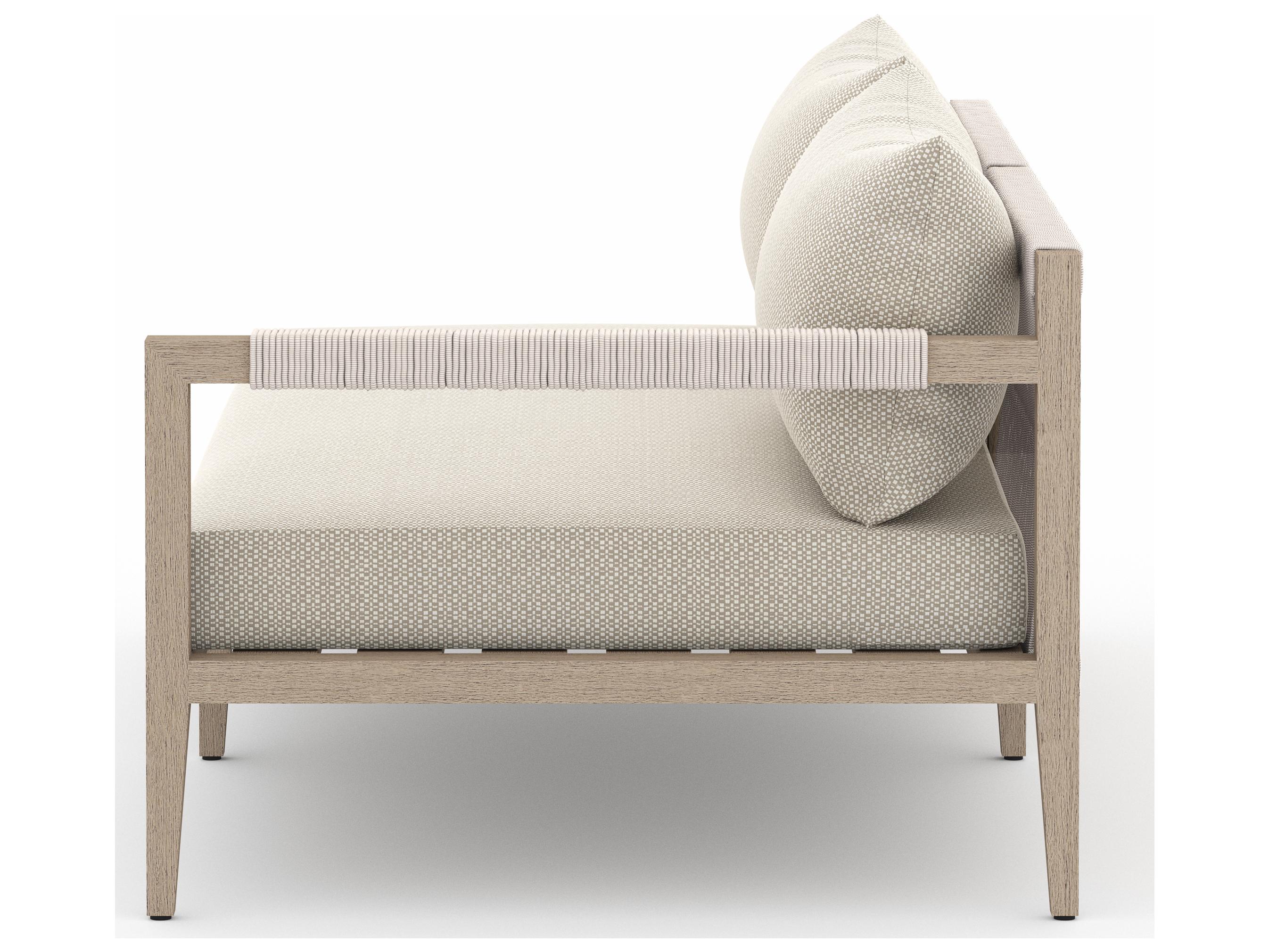 Luxecor Globetrotter Outdoor Faye Sand / Natural Grey Rope Right Arm Facing Loveseat