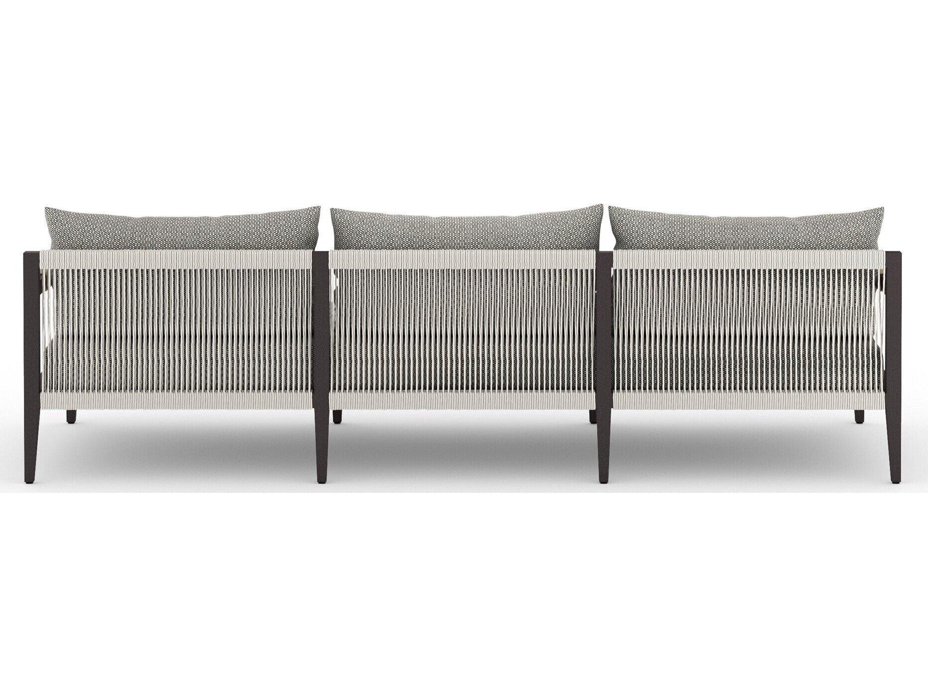 Four Hands Outdoor Solano Faye Ash / Bronze / Ivory Rope Sofa