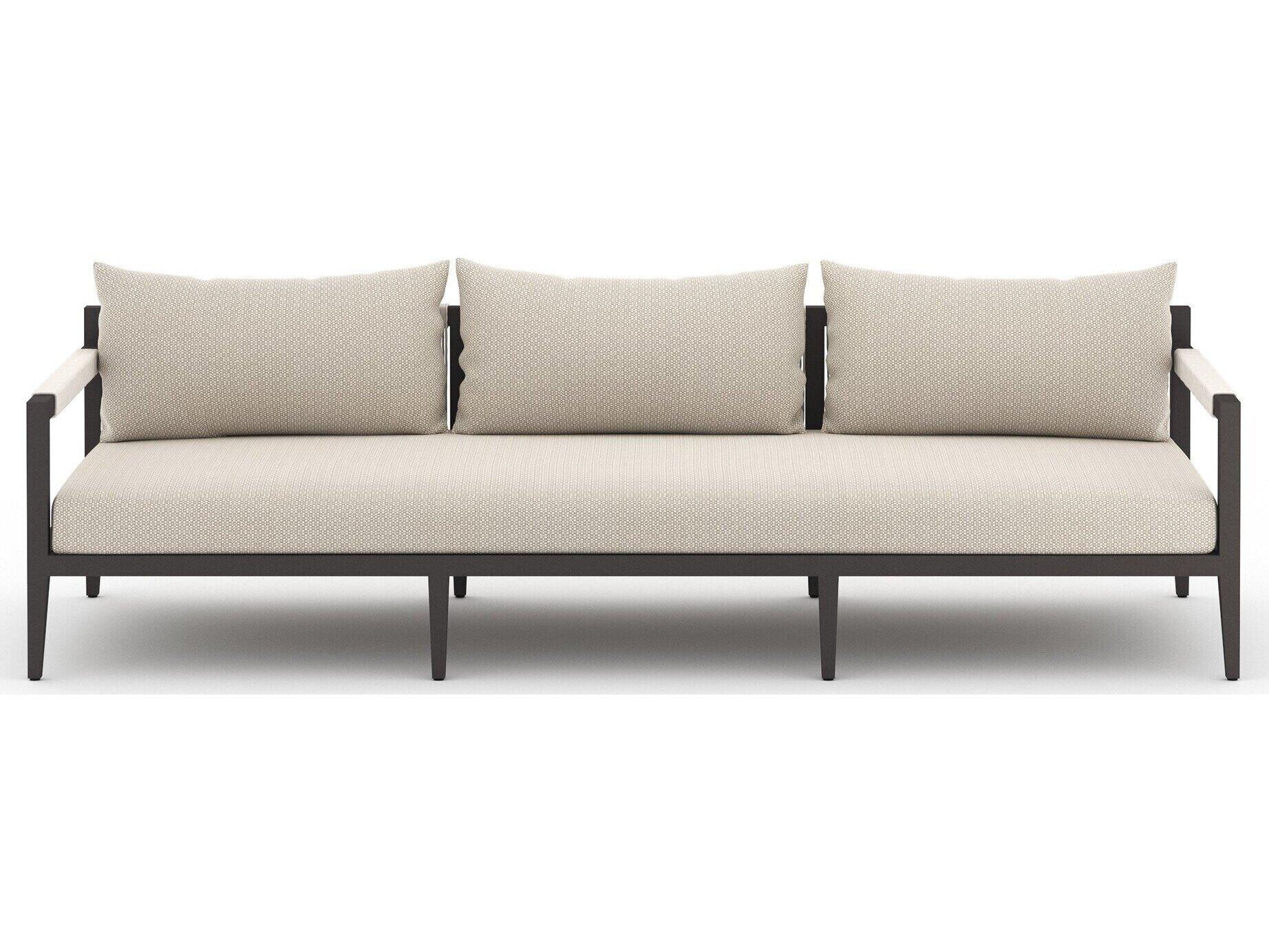Four Hands Outdoor Solano Faye Sand / Bronze / Ivory Rope Sofa