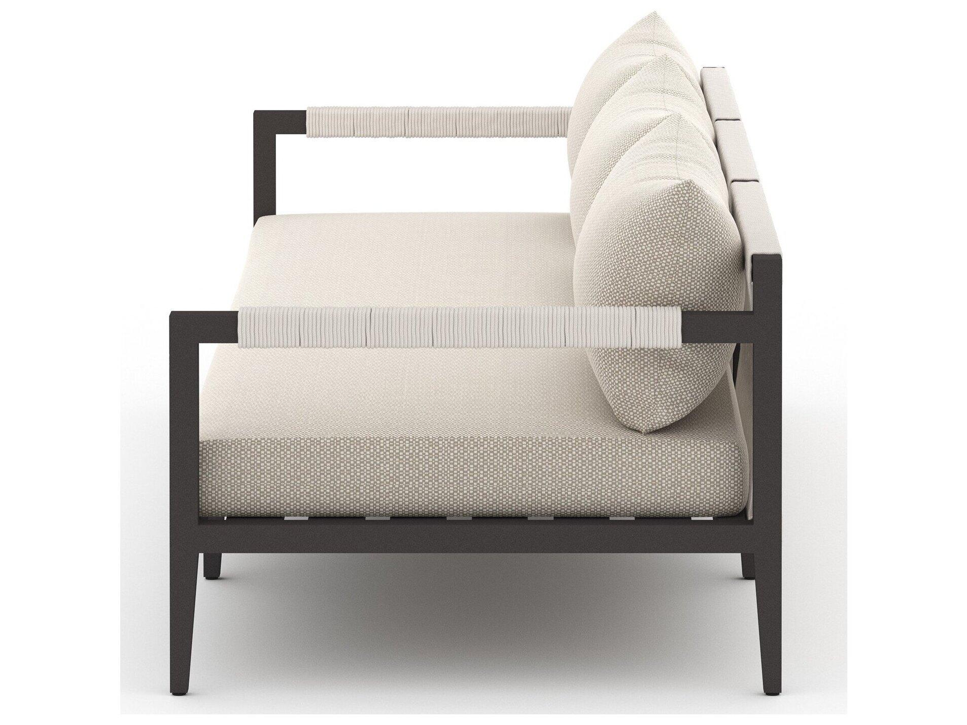 Four Hands Outdoor Solano Faye Sand / Bronze / Ivory Rope Sofa