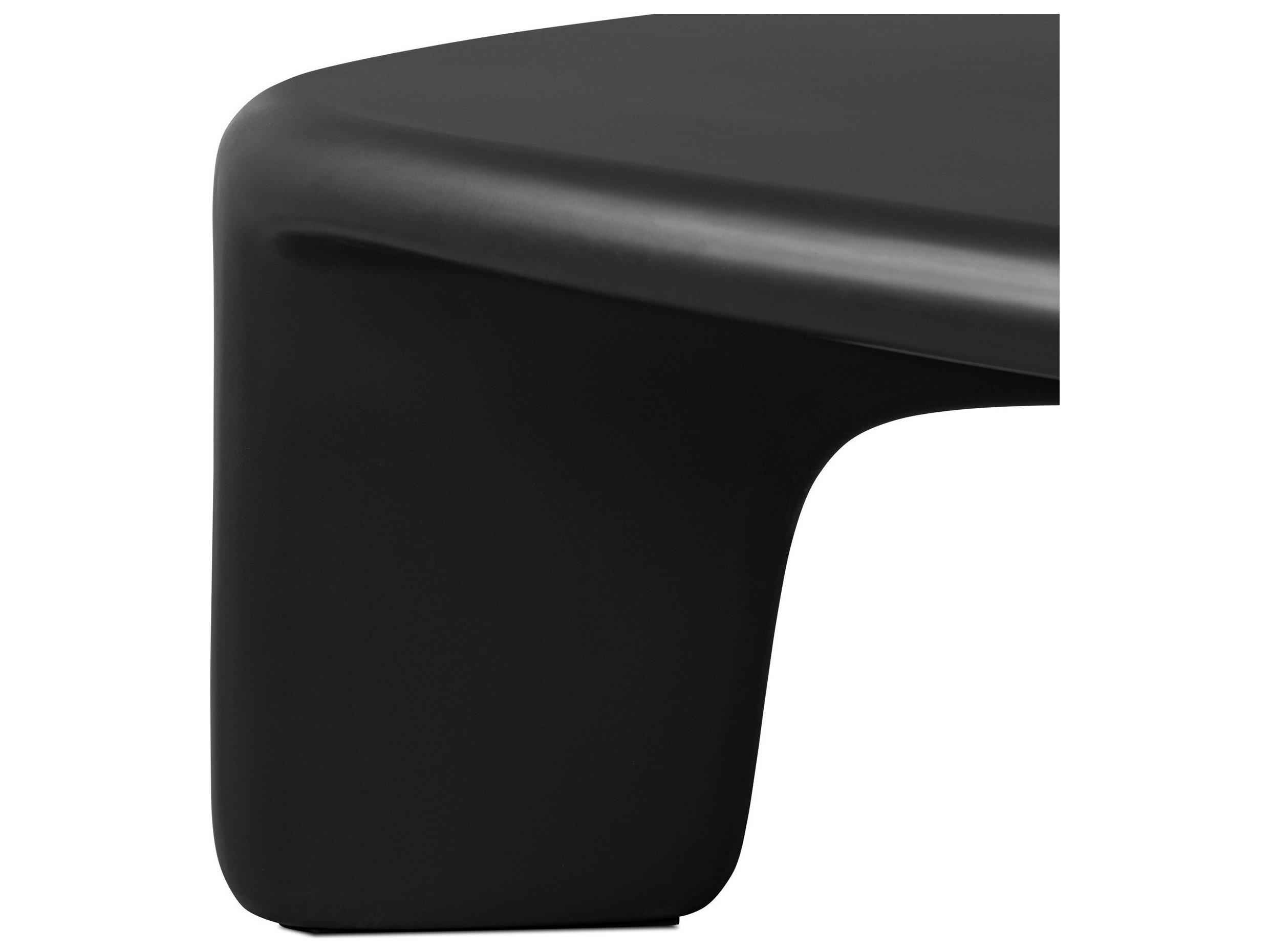 Four Hands Outdoor Thayer Black Concrete Square Coffee Table