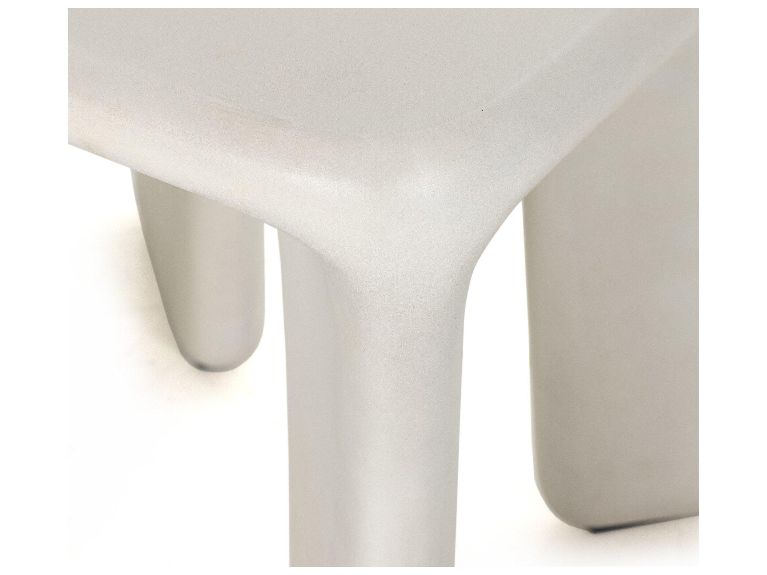 Four Hands Outdoor Thayer White Concrete Square End Table