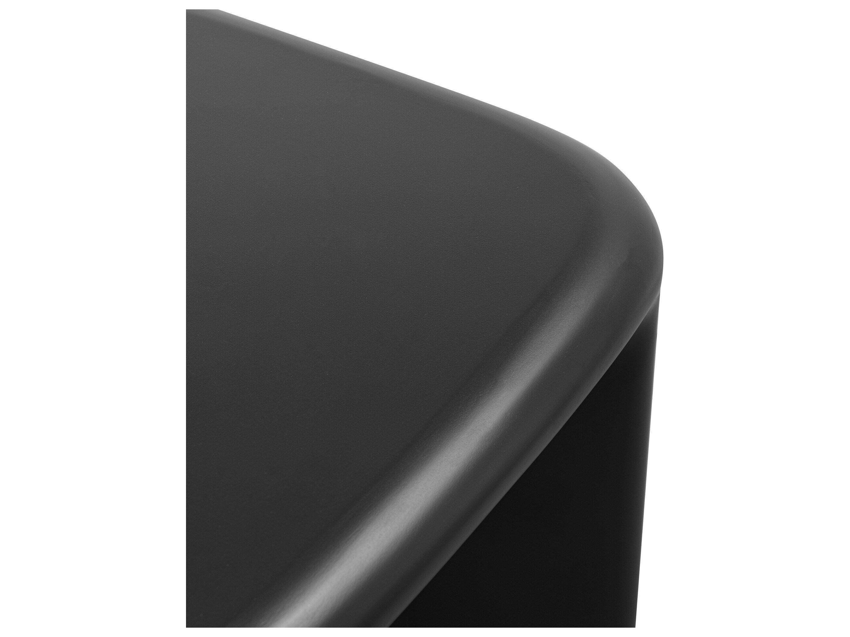 Four Hands Outdoor Thayer Black Concrete Square End Table