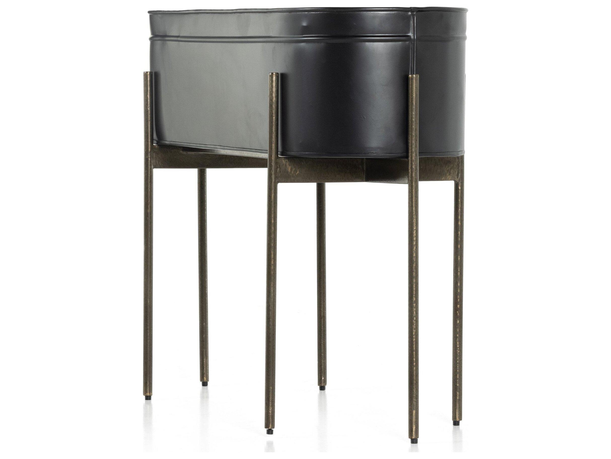 Four Hands Outdoor Marlow Matte Black Planter