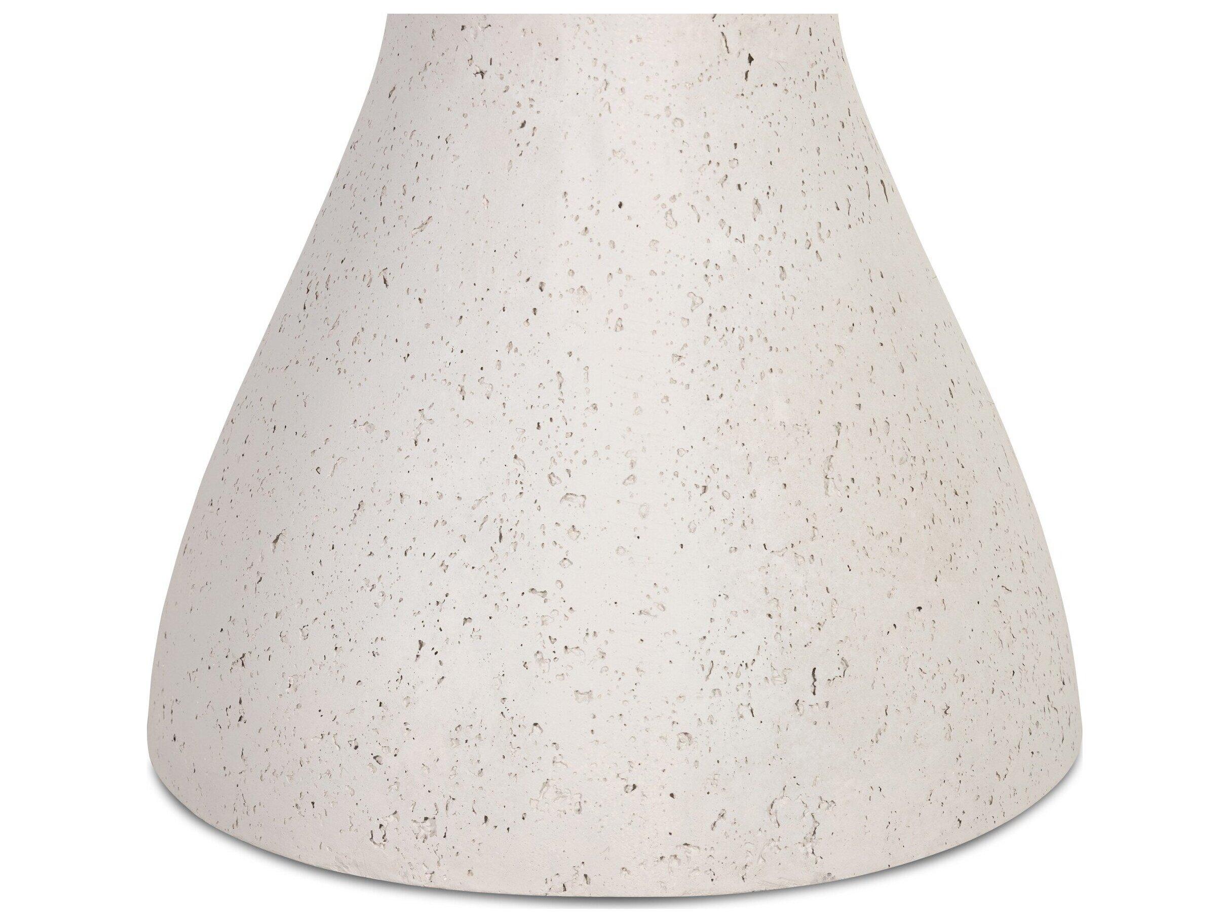 Four Hands Outdoor Constantine Textured Grey Concrete Round End Table