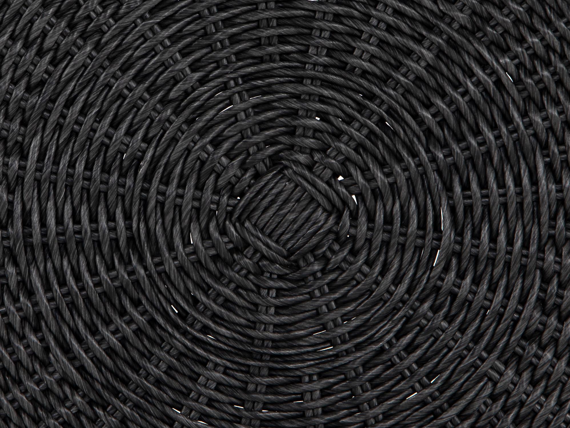 Four Hands Outdoor Grass Roots Vintage Coal Resin Round End Table