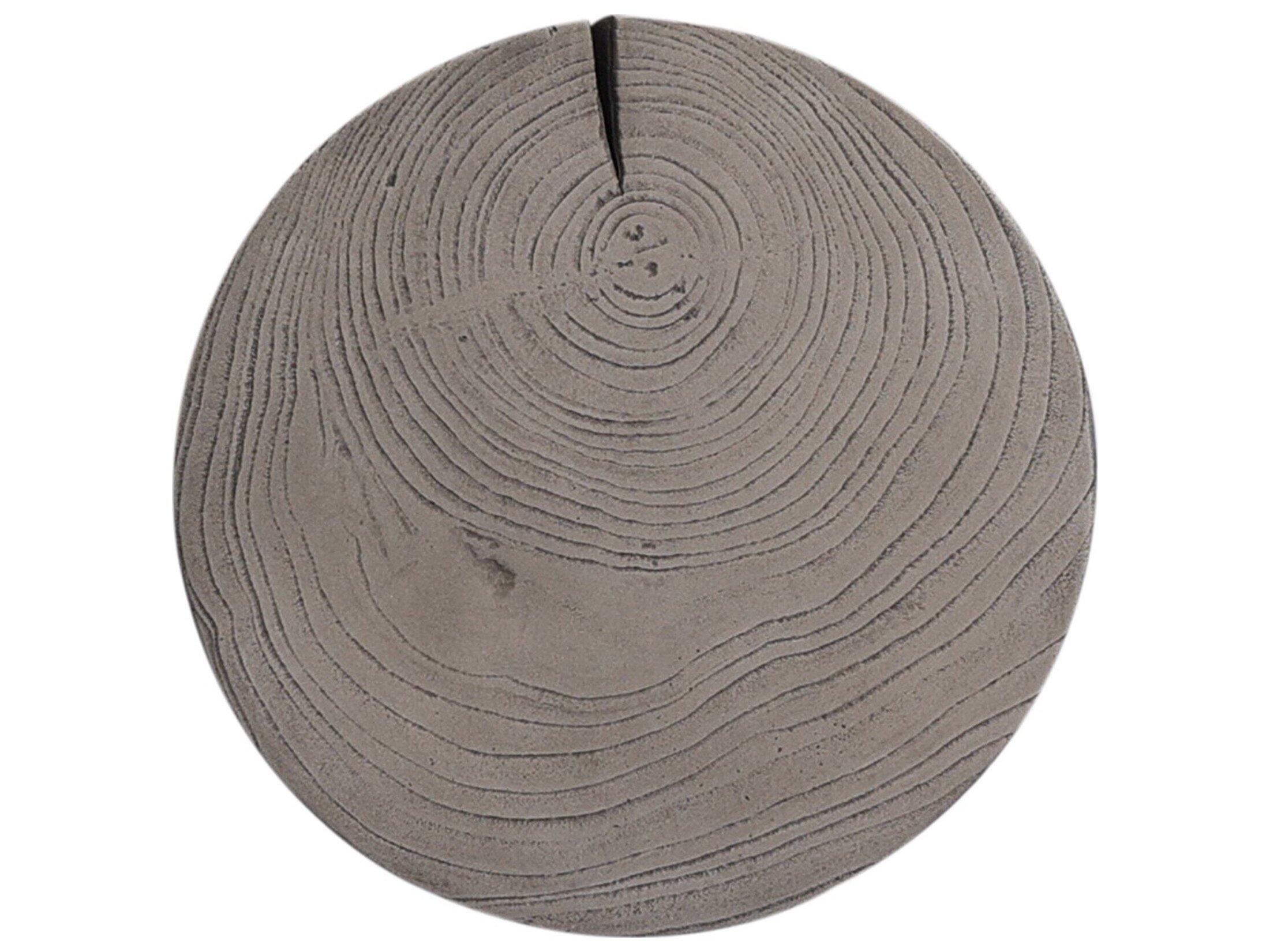 Four Hands Outdoor Grass Roots Weathered Grey Teak Round End Table