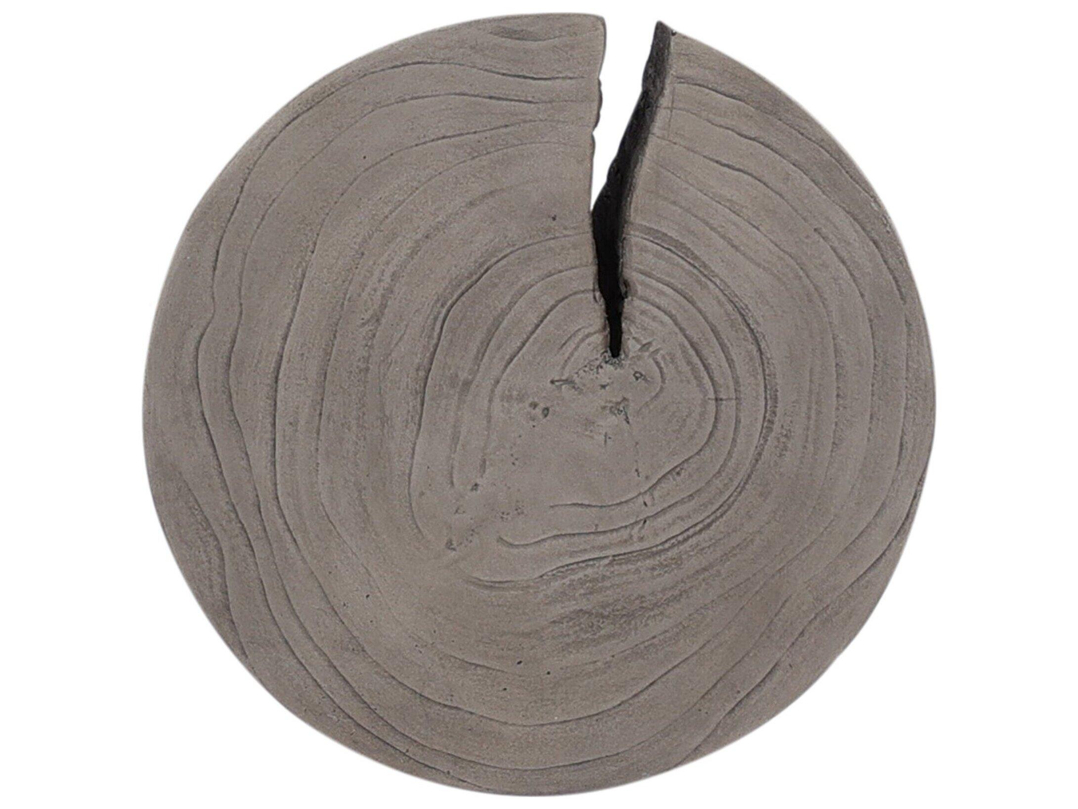 Four Hands Outdoor Grass Roots Weathered Grey Teak Round End Table