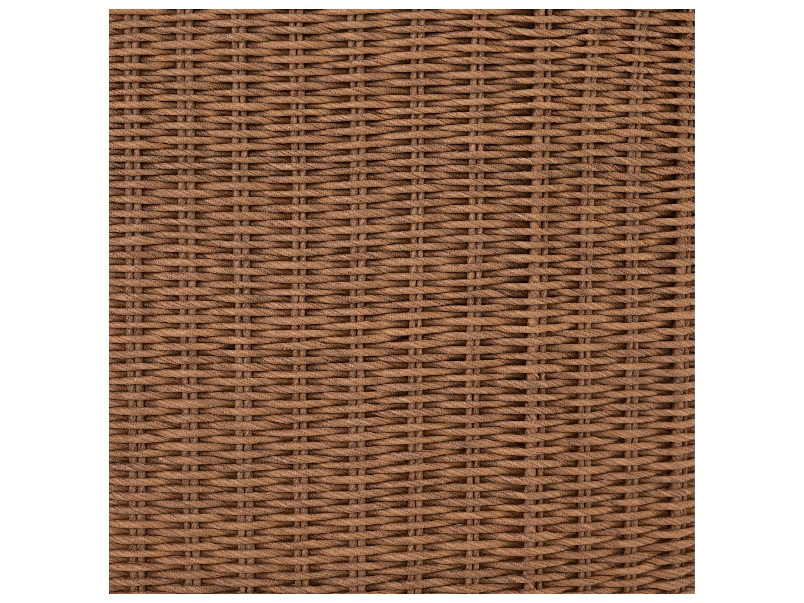 Four Hands Outdoor Grass Roots Vintage Natural Lounge Chair with Stinson White Cushion