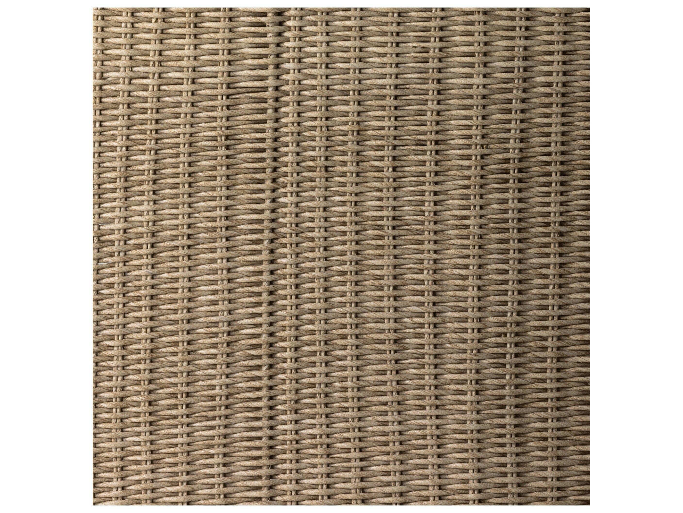 Four Hands Outdoor Grass Roots Vintage White Lounge Chair with Stinson White Cushion