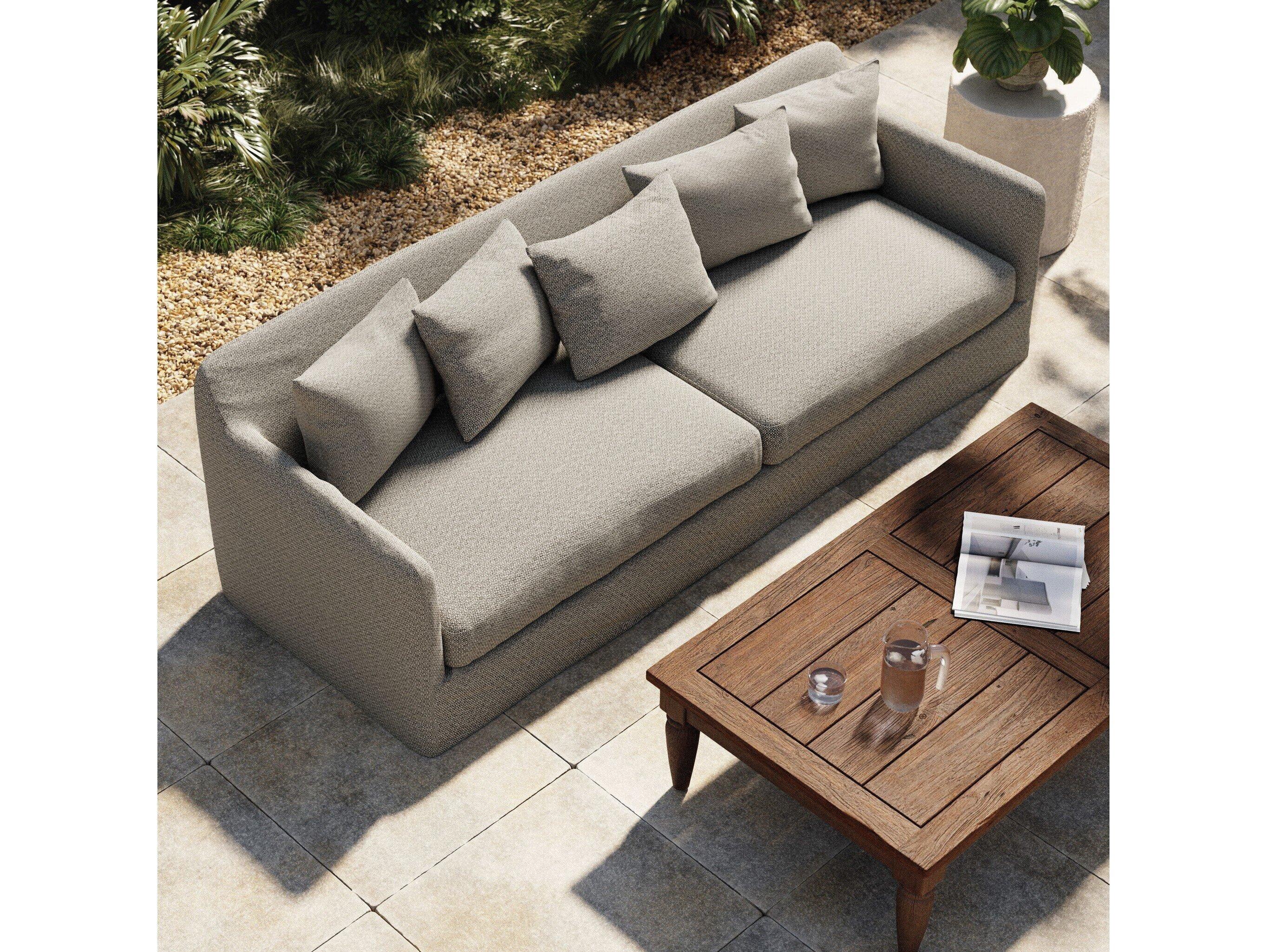 Four Hands Outdoor Solano Faye Ash Sofa