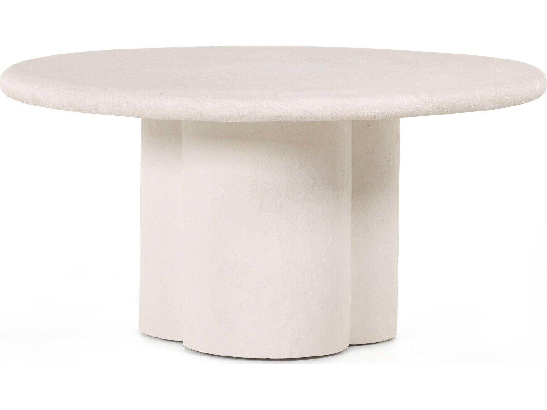 Four Hands Outdoor Constantine Molded  Concrete Round Dining Table