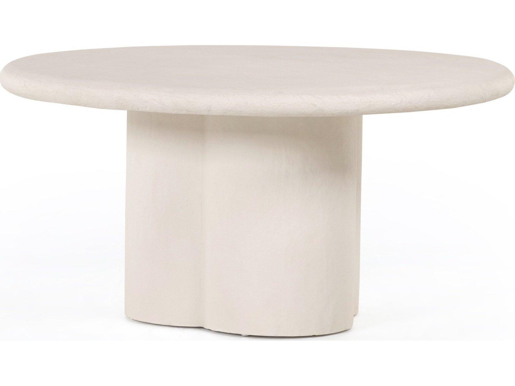 Four Hands Outdoor Constantine Molded  Concrete Round Dining Table