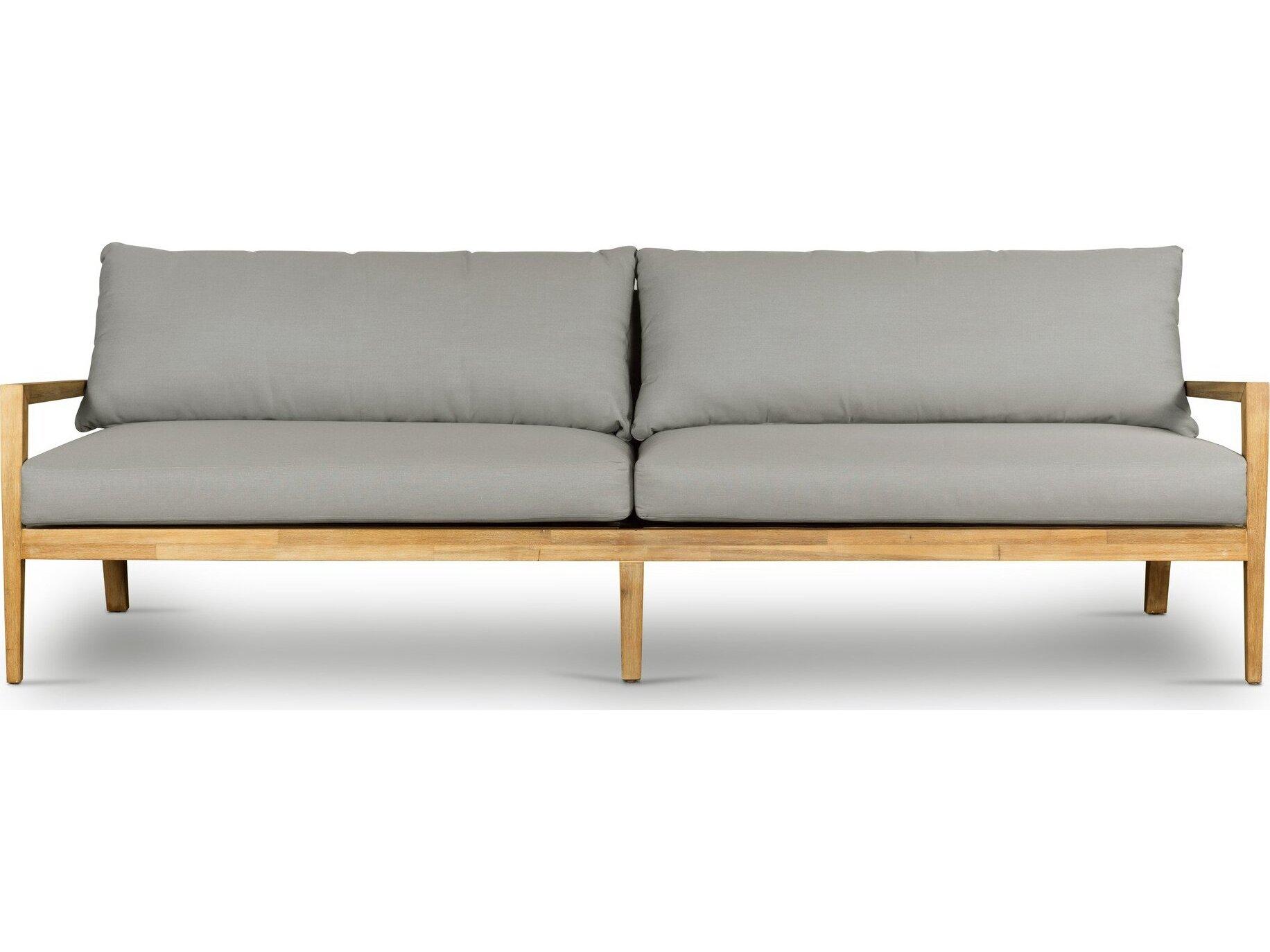 Four Hands Outdoor Belfast Royal Taupe Acacia Sofa