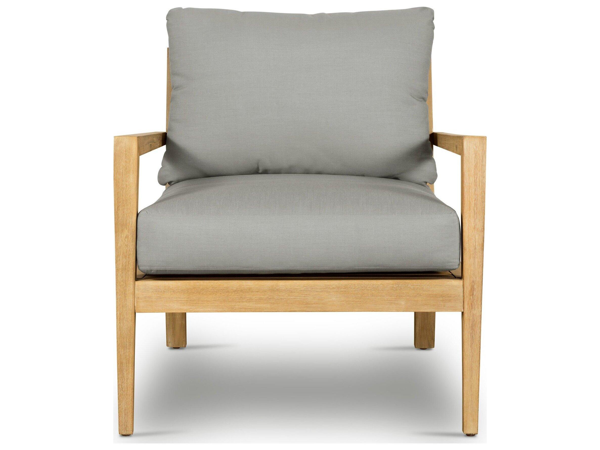 Four Hands Outdoor Belfast Royal Taupe / Natural Acacia Lounge Chair