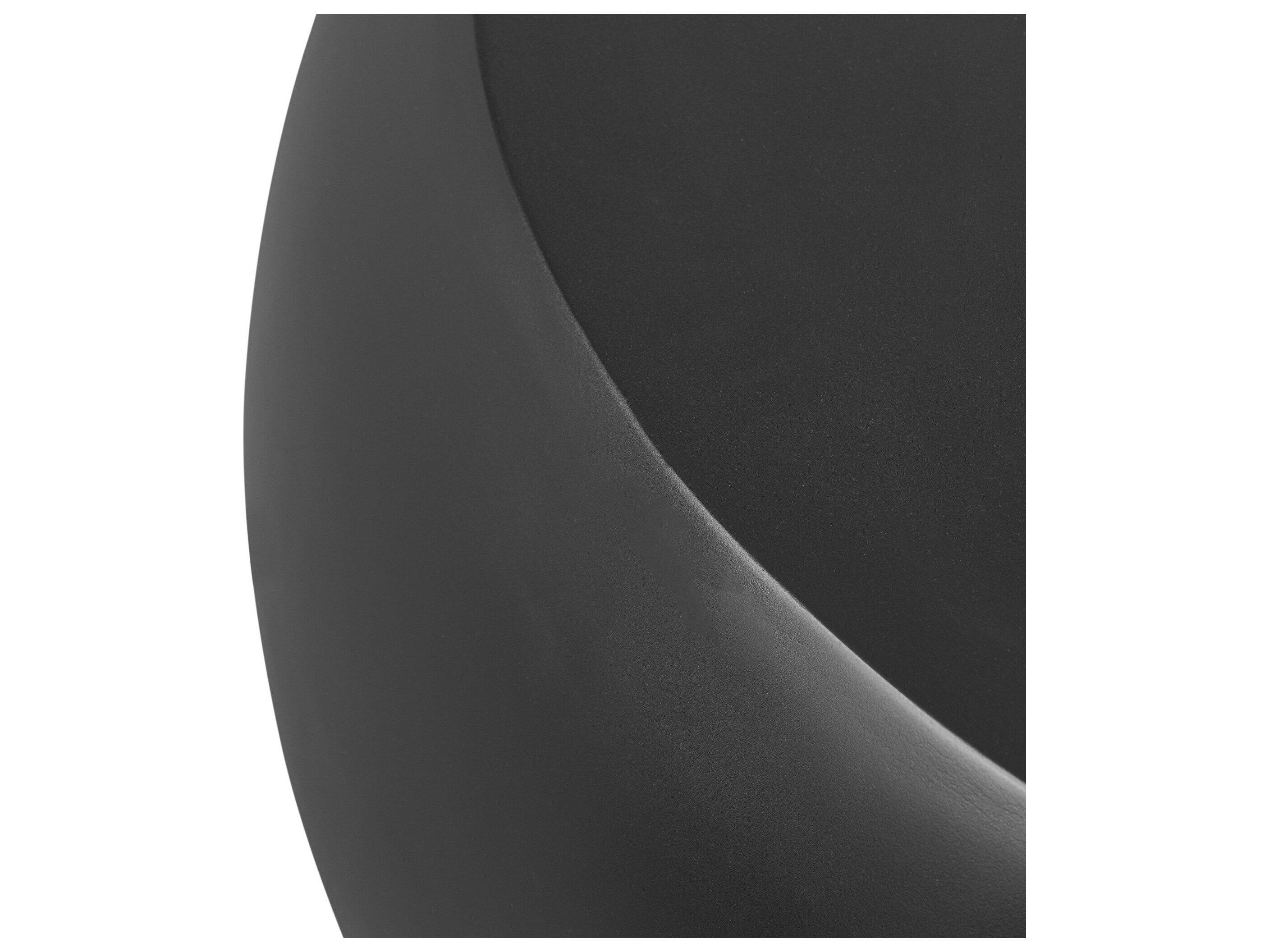 Four Hands Outdoor Thayer Black Concrete Round Coffee Table