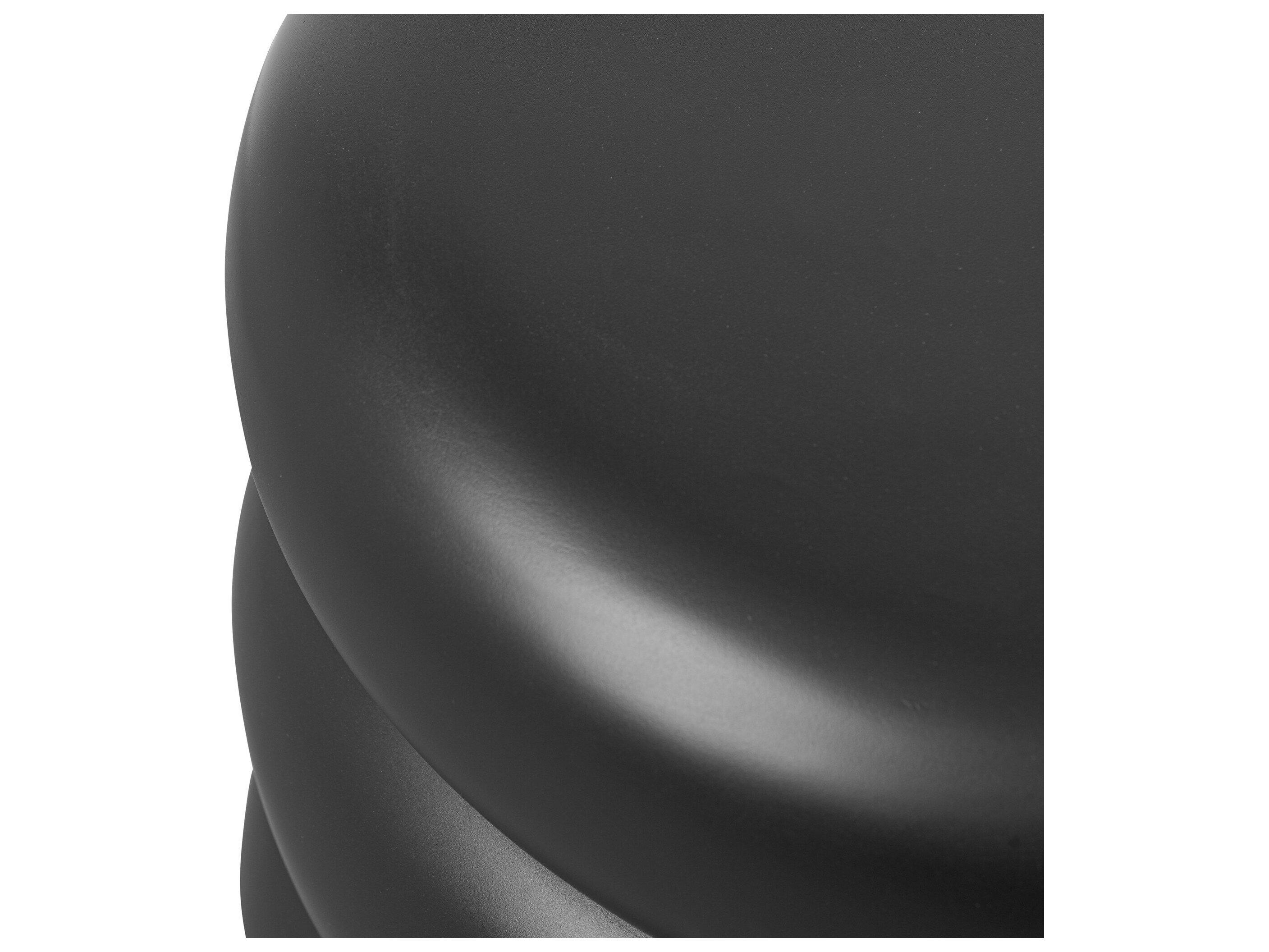 Four Hands Outdoor Thayer Black Concrete Round End Table