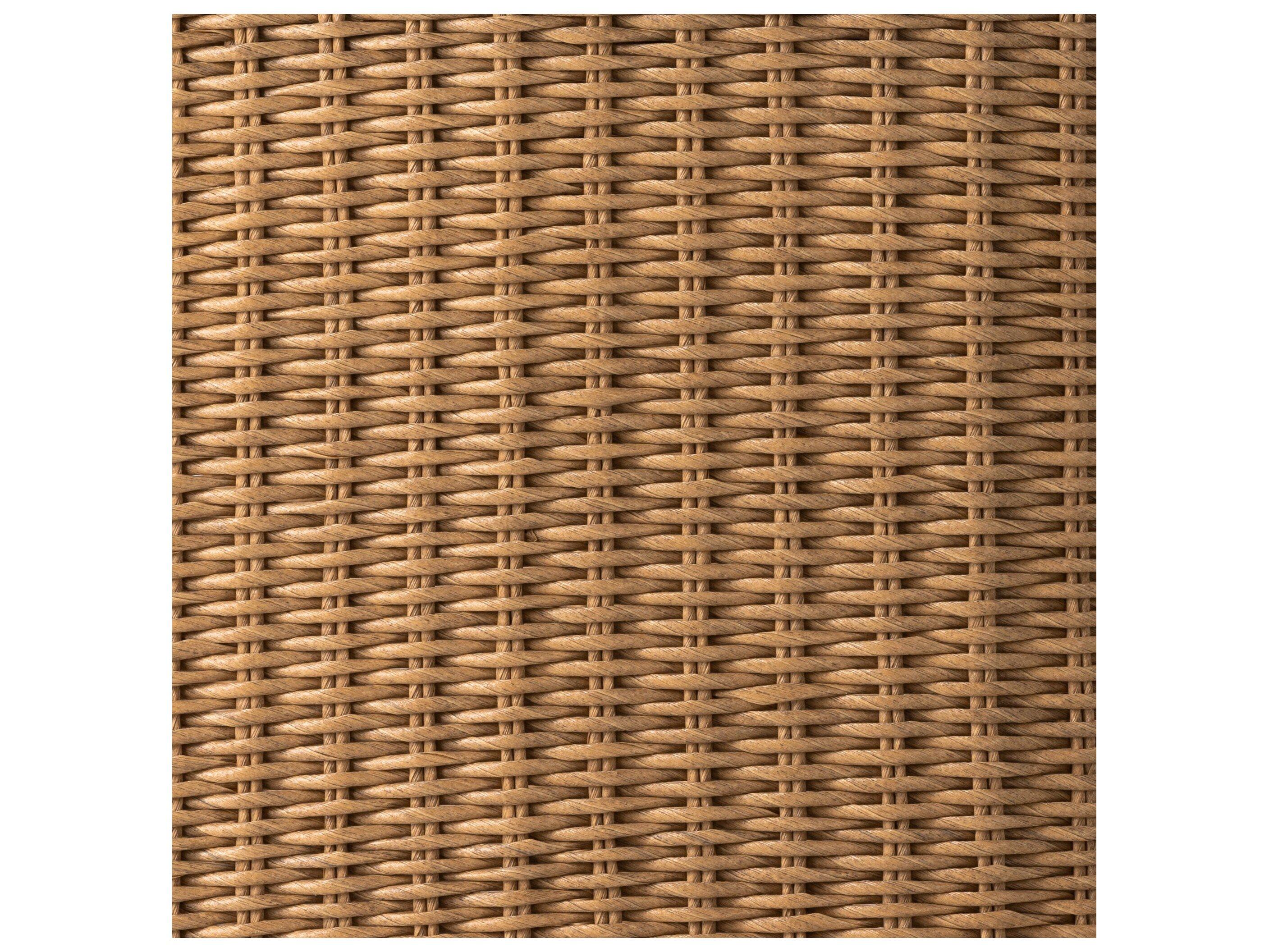 Four Hands Outdoor Grass Roots Vintage Natural Dining Chair with Stinson White Cushion