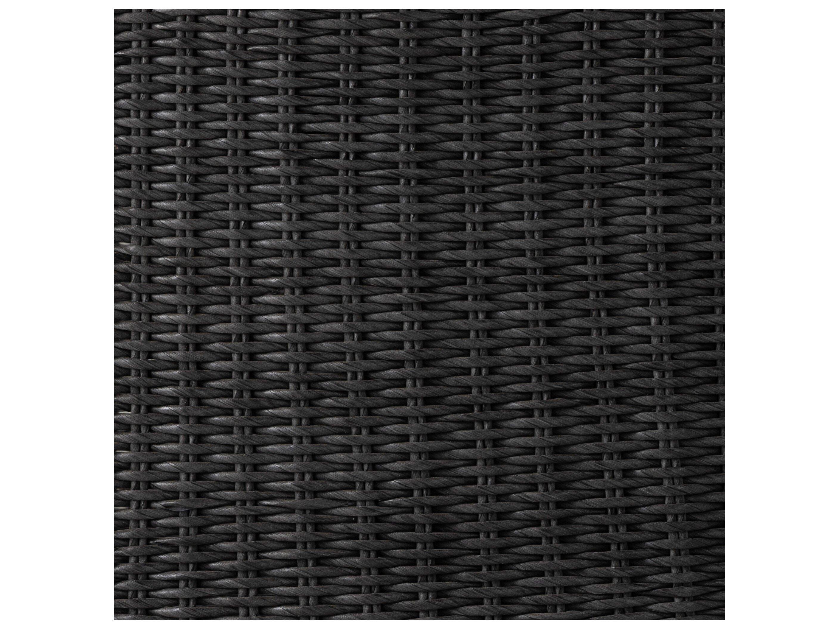 Four Hands Outdoor Grass Roots Vintage Coal Dining Chair with Stinson White Cushion