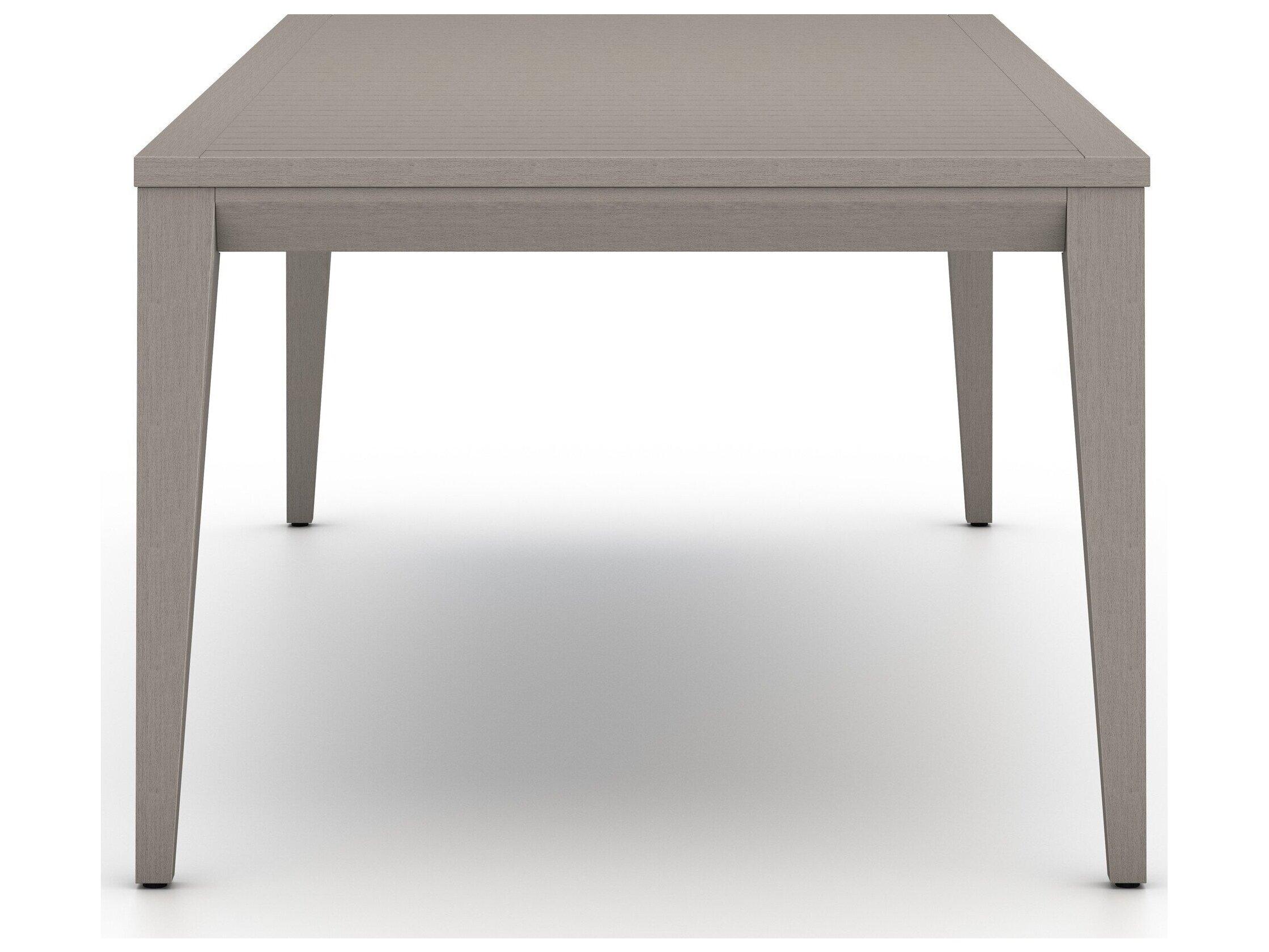 Four Hands Outdoor Solano Weathered Grey Teak Rectangular Dining Table