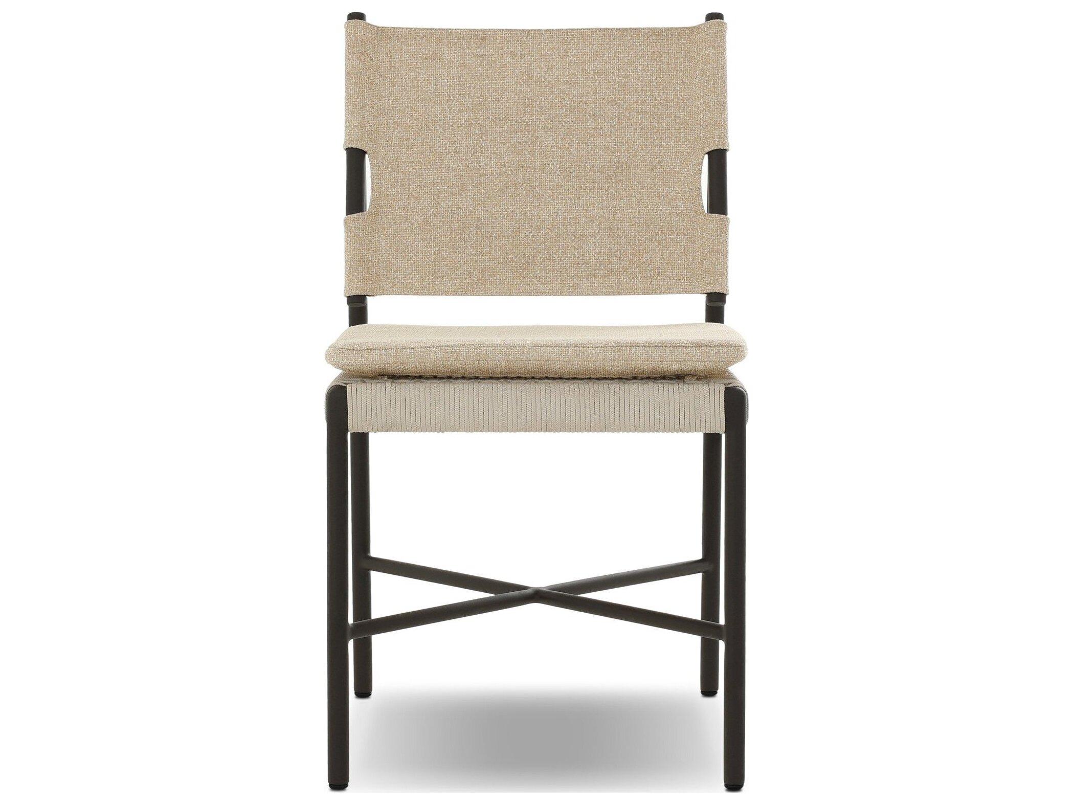 Four Hands Outdoor Solano Hayes Cream Cushion Dining Chair