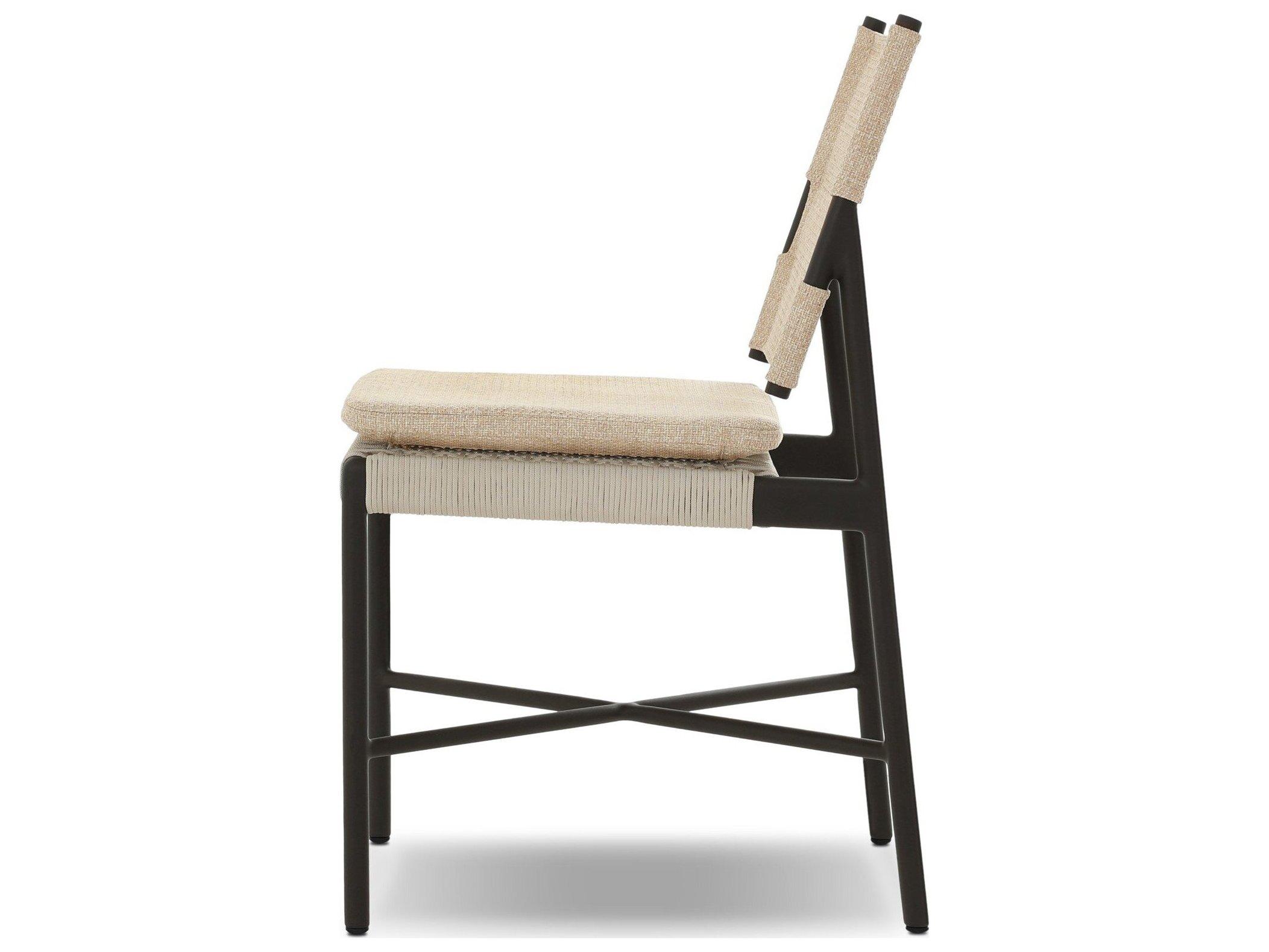 Four Hands Outdoor Solano Hayes Cream Cushion Dining Chair