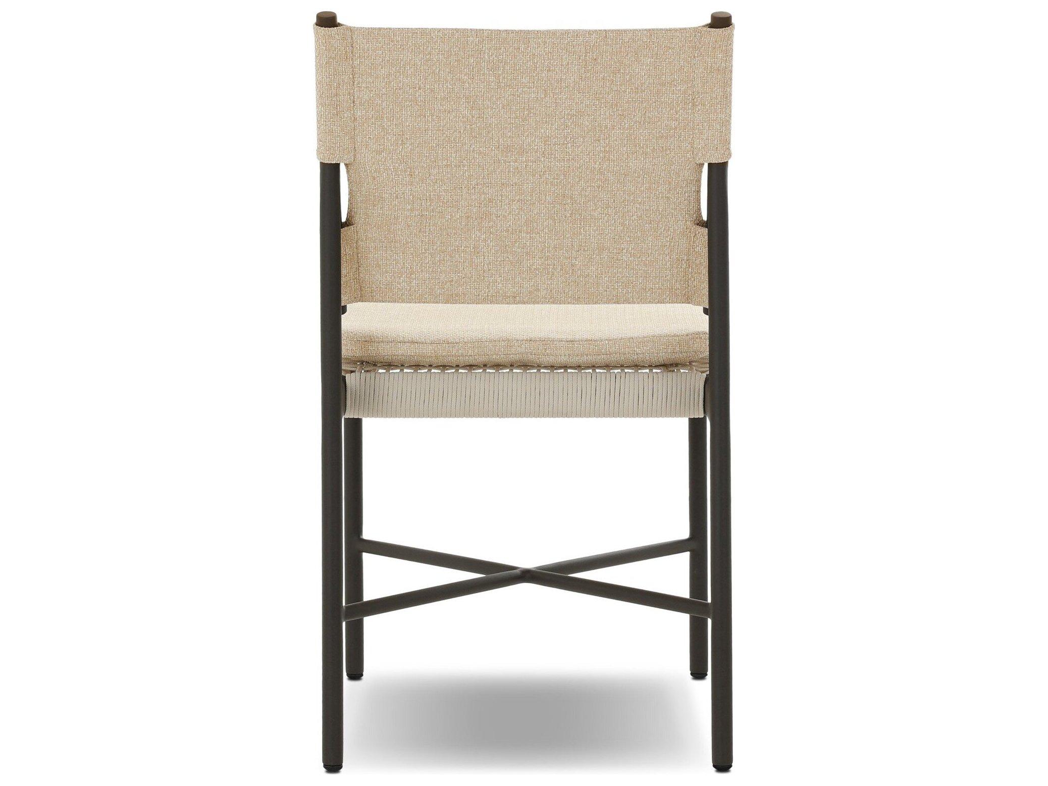Four Hands Outdoor Solano Hayes Cream Cushion Dining Chair