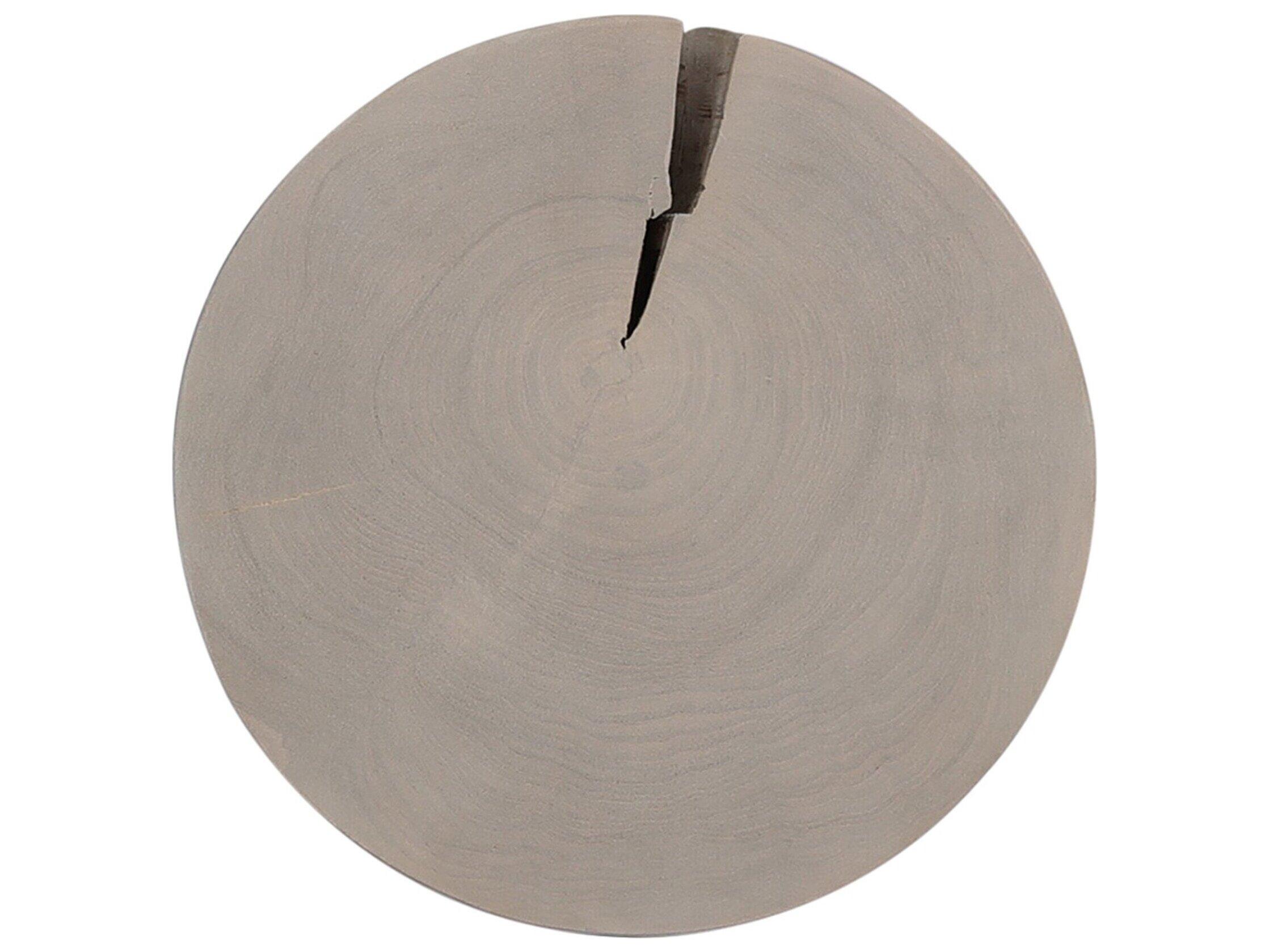 Four Hands Outdoor Grass Roots Teak Round End Table