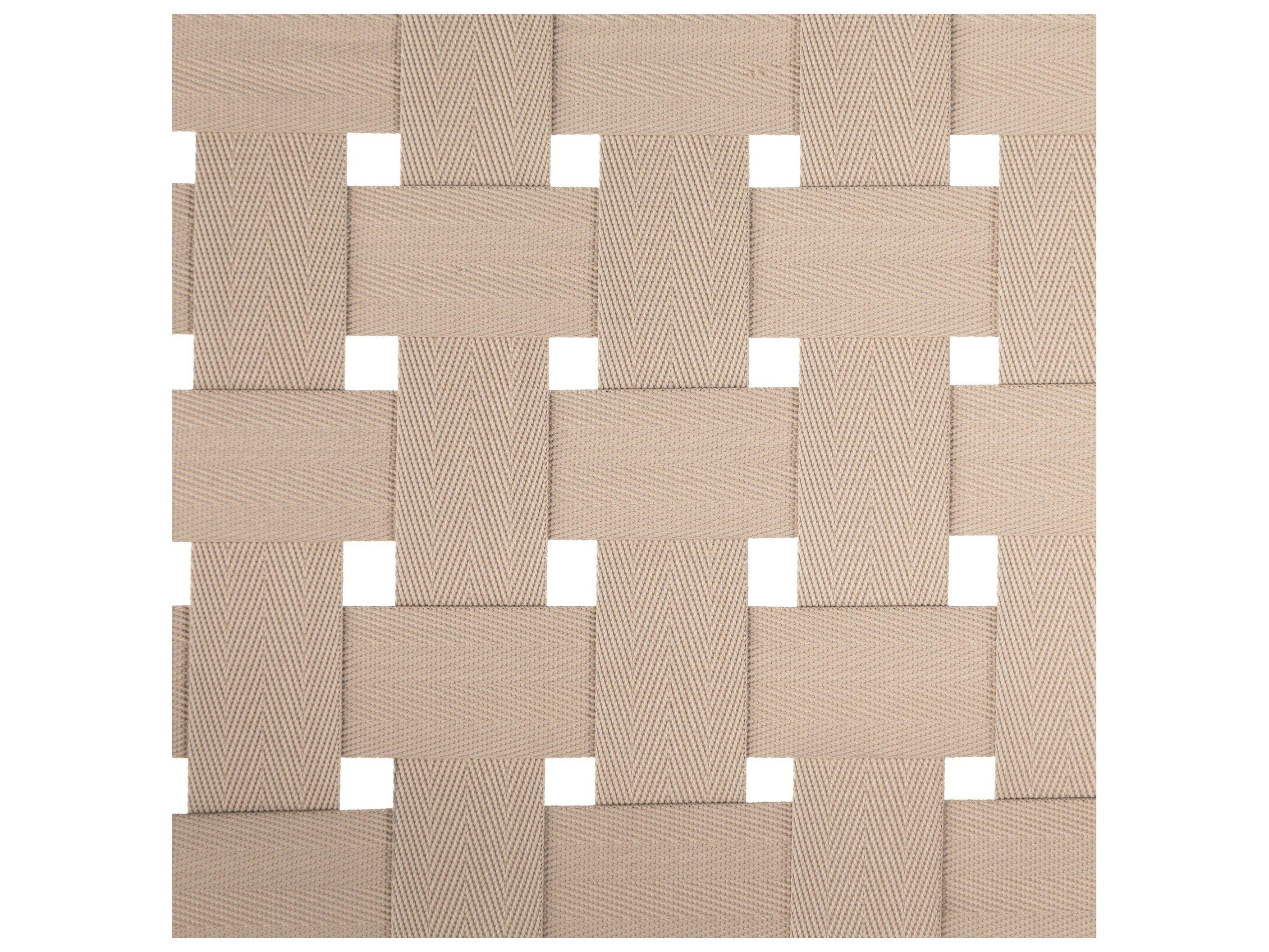 Four Hands Outdoor Halsted Jevon Wood Strap Lounge Chair in Soft Khaki