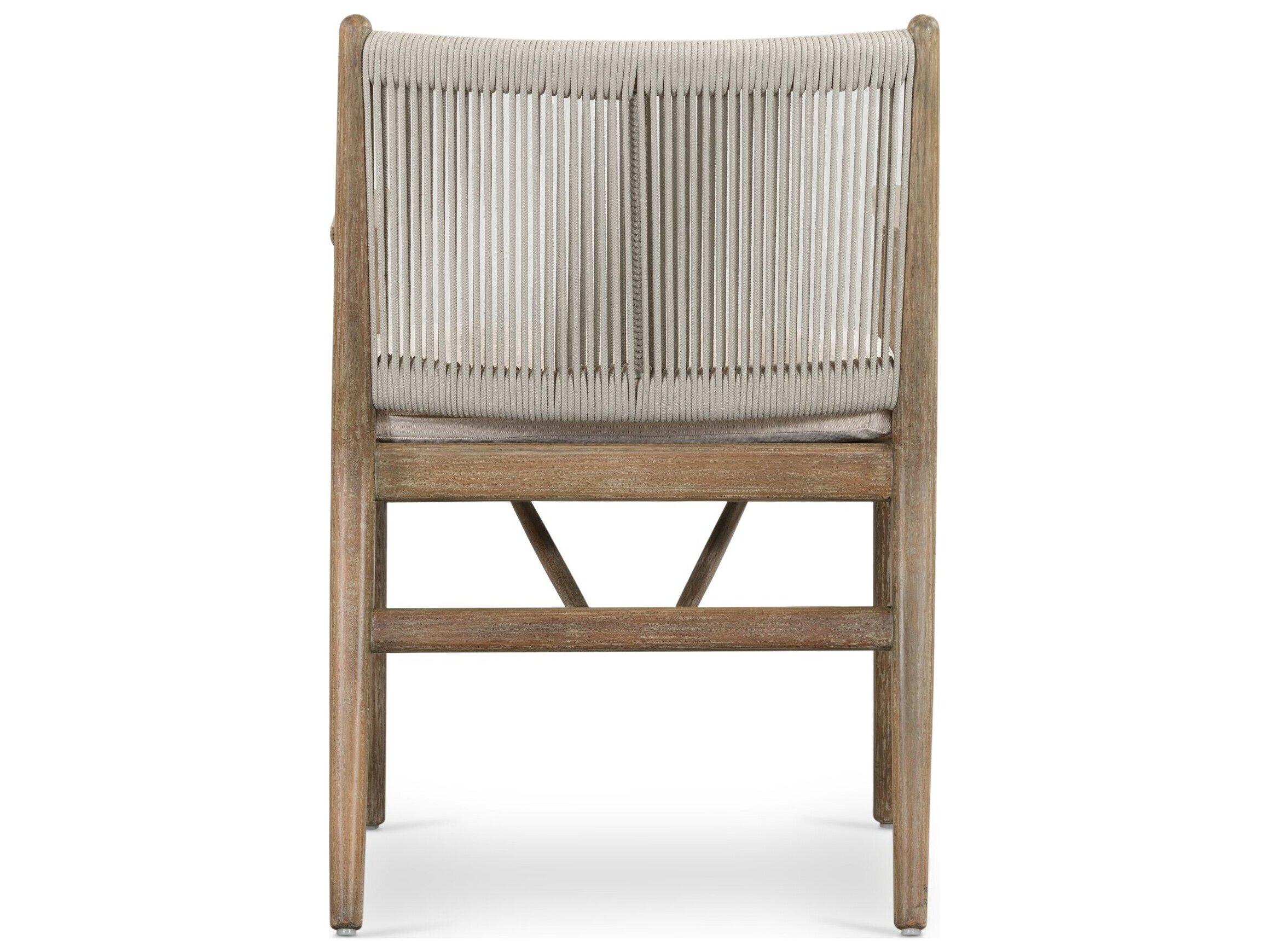 Four Hands Outdoor Halsted Wood Cushion Dining Chair