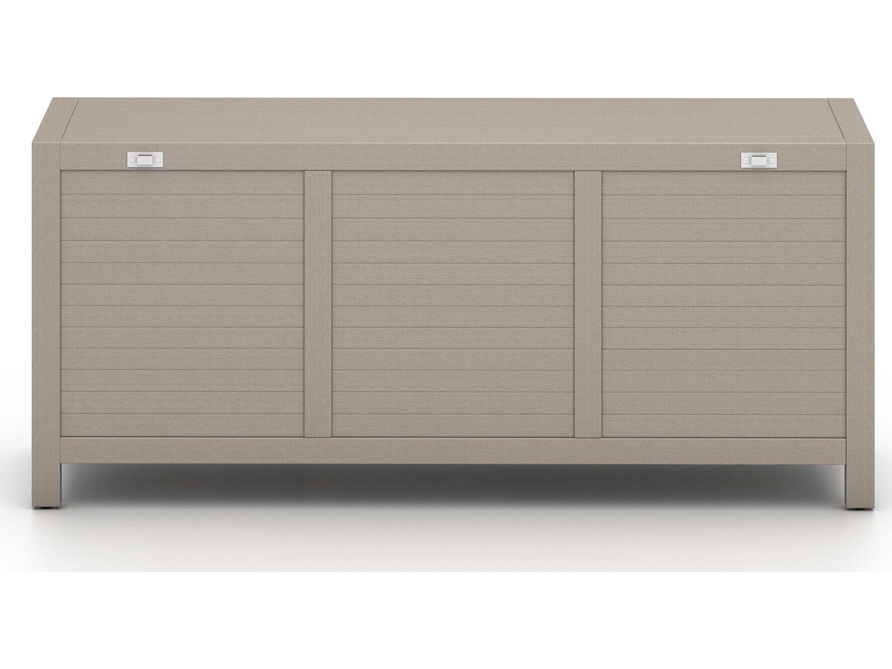 Four Hands Outdoor Solano Weathered Grey Teak Rectangular Sideboard