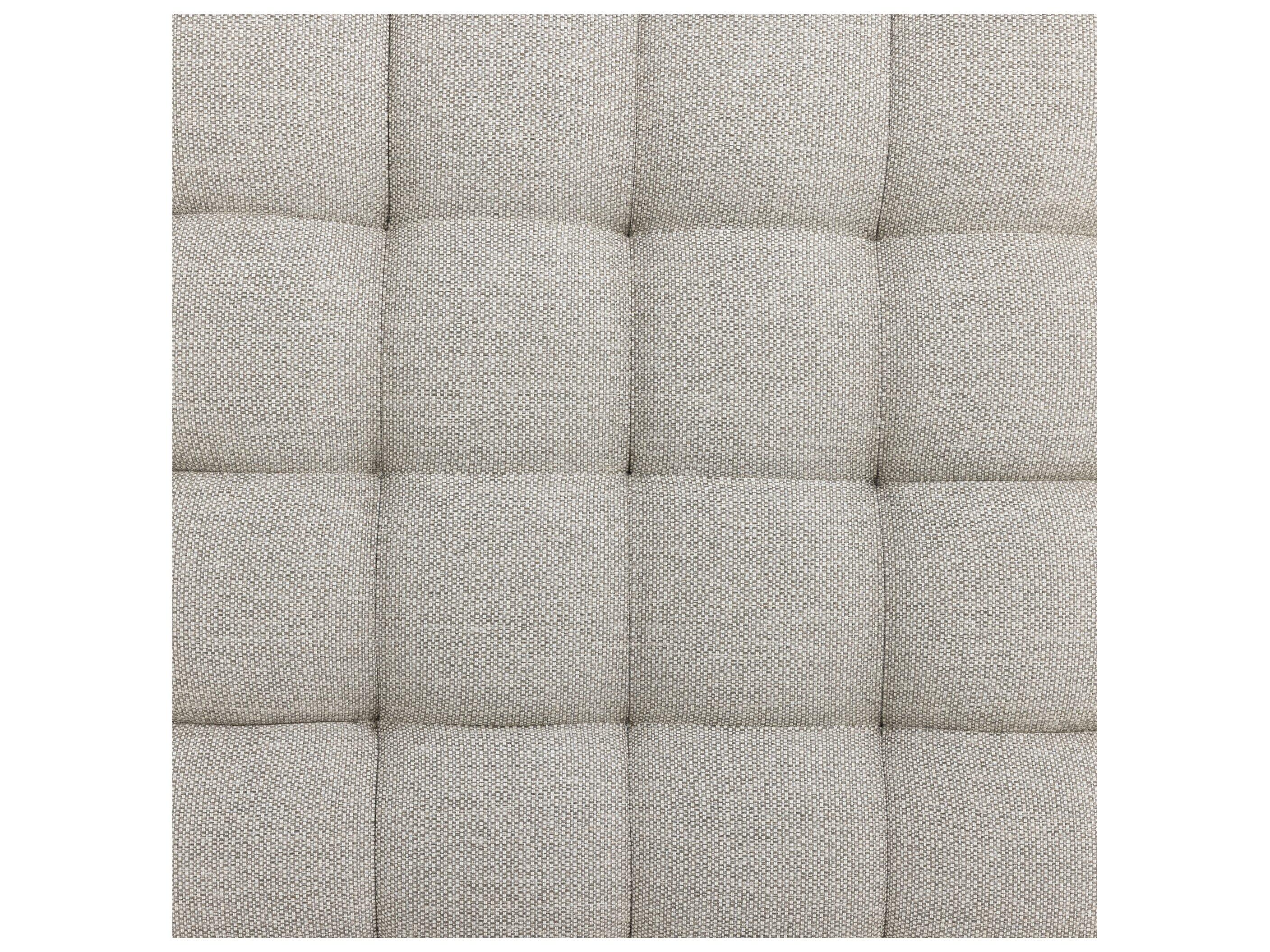 Four Hands Outdoor Solano Natural Teak / Faye Ash Cushion Ottoman