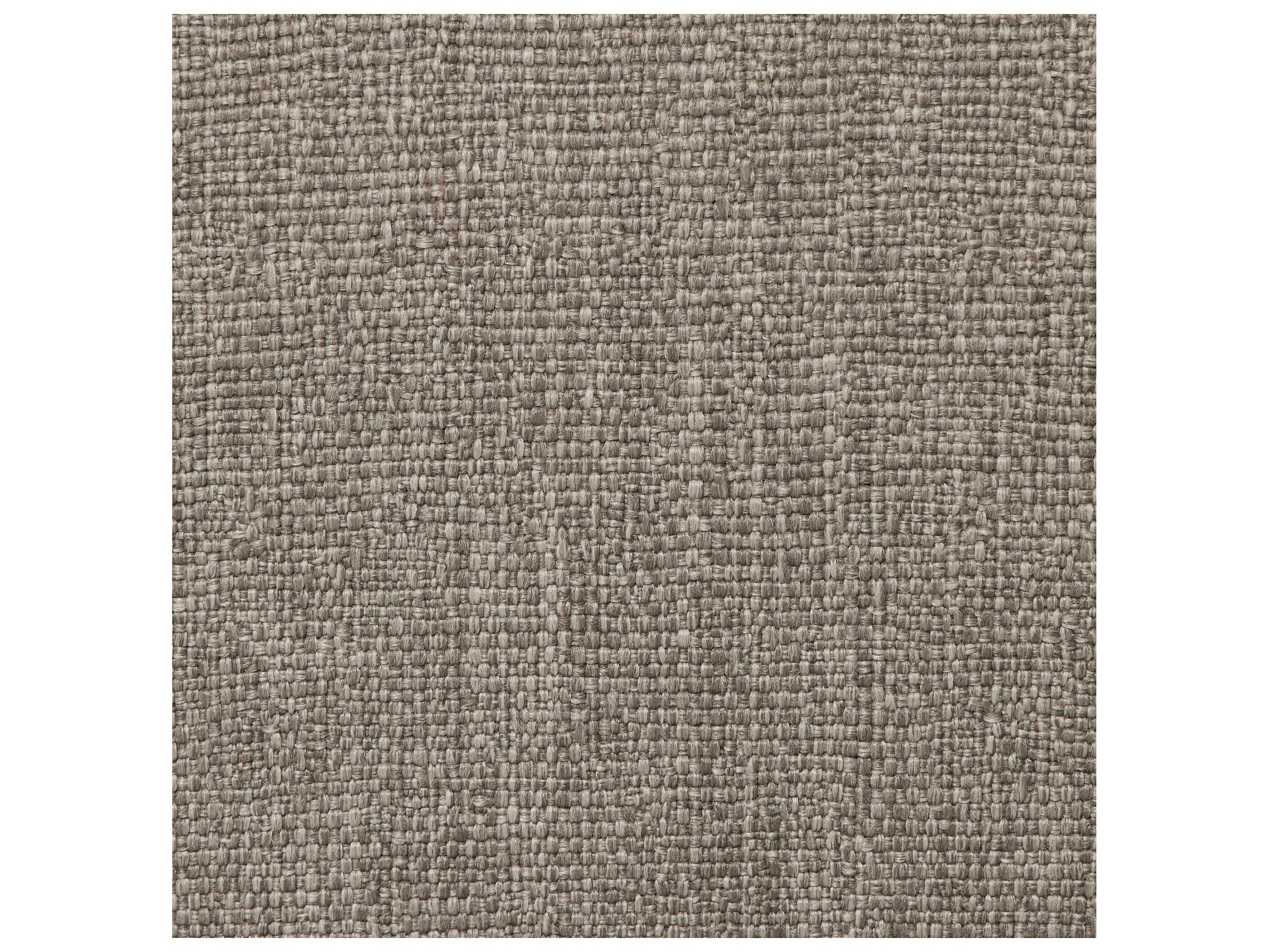 Four Hands Outdoor Solano Natural Teak Ottoman with Alessi Fawn Cushion