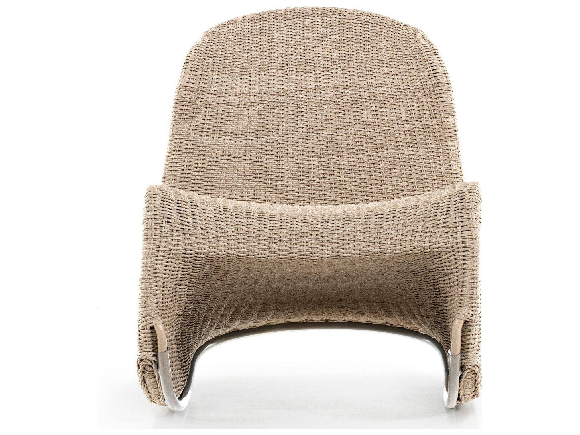 Four Hands Outdoor Grass Roots Vintage White Polypropylene Rocking Chair