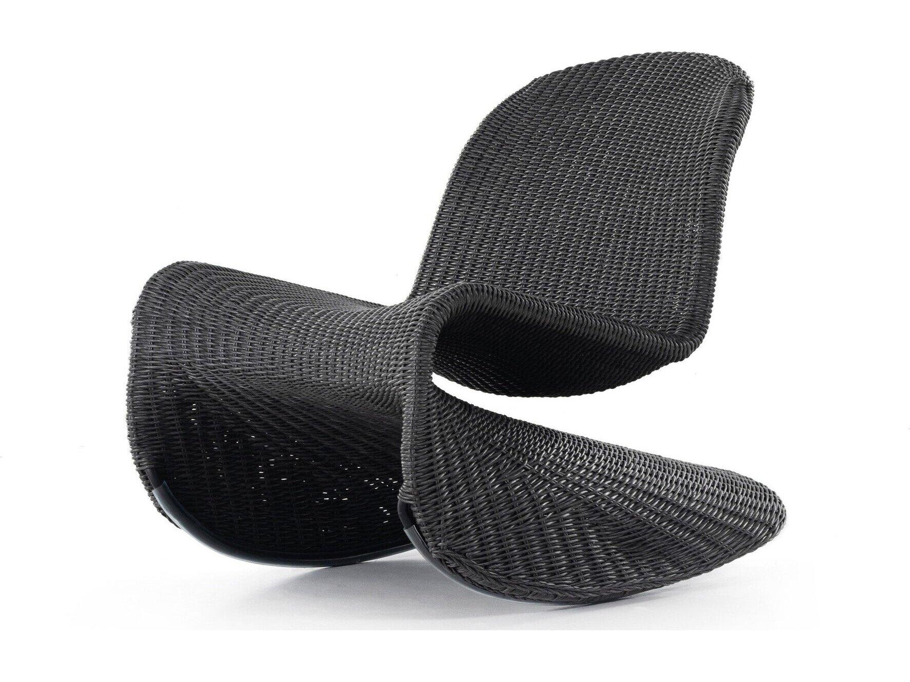 Four Hands Outdoor Grass Roots Vintage Coal Polypropylene Rocking Chair