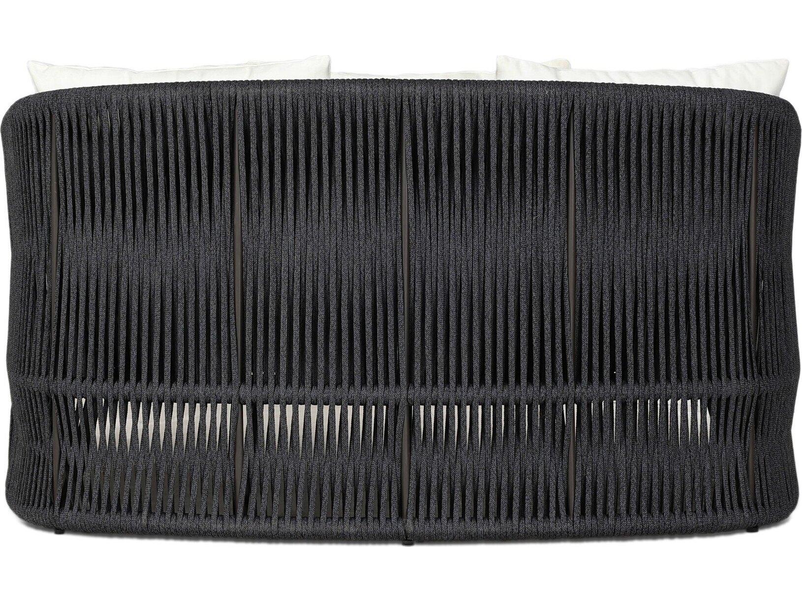 Four Hands Outdoor Solano Porto Bronze Aluminum Cushion Lounge Day Bed in Arashi Salt