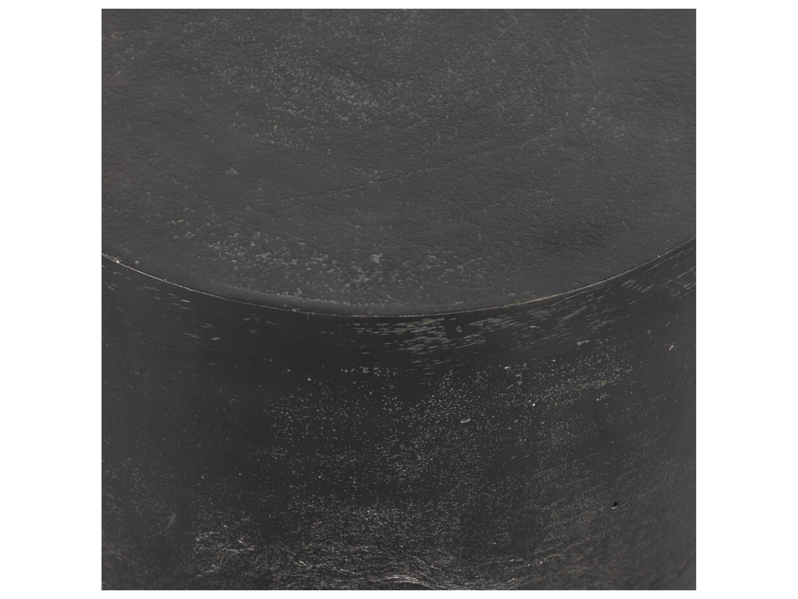 Four Hands Outdoor Marlow Aged Grey Aluminum Round End Table