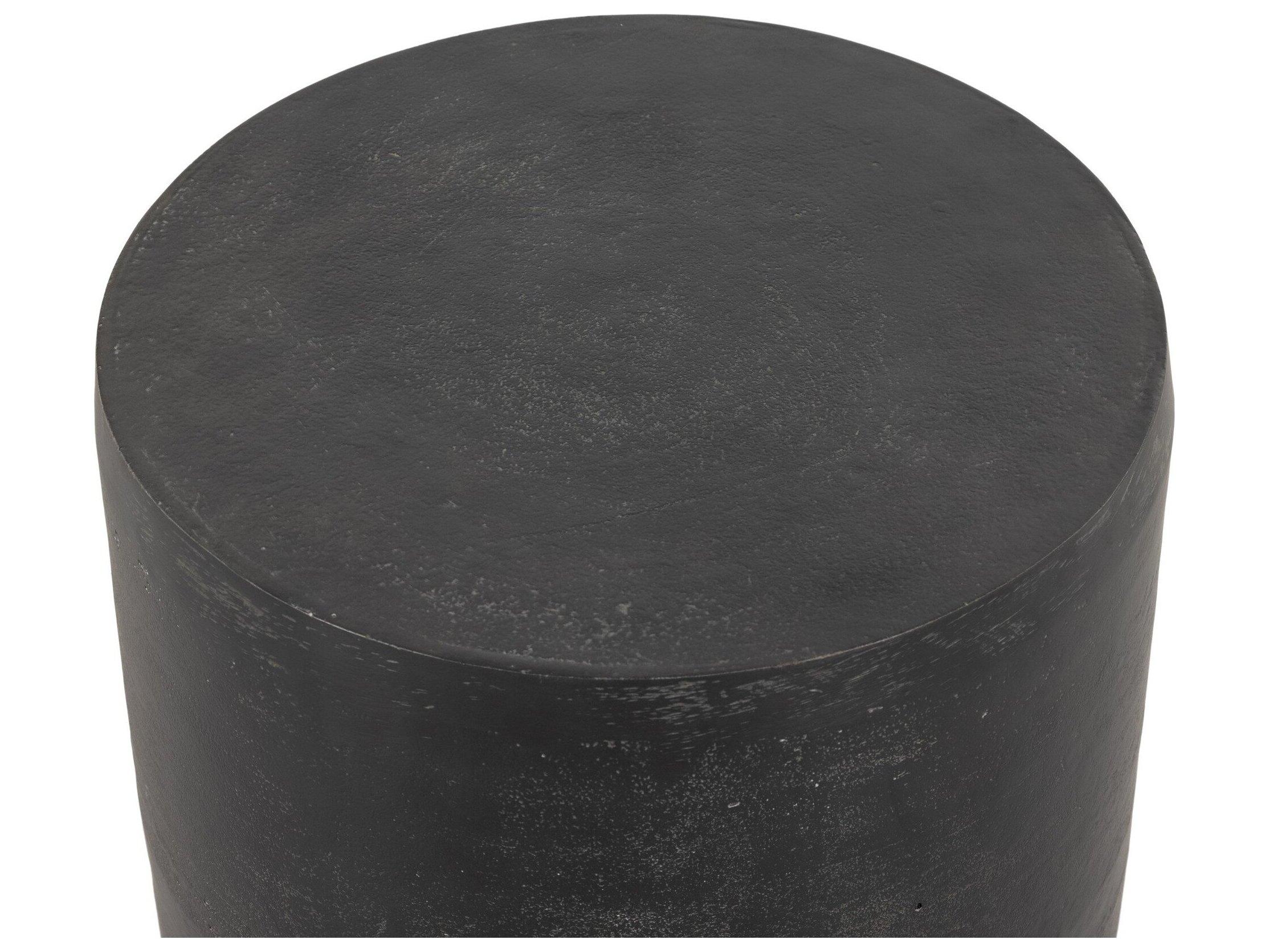 Four Hands Outdoor Marlow Aged Grey Aluminum Round End Table