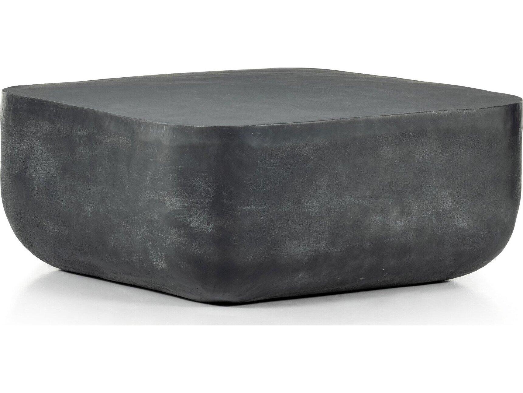 Four Hands Outdoor Marlow Aged Grey Aluminum Square Coffee Table