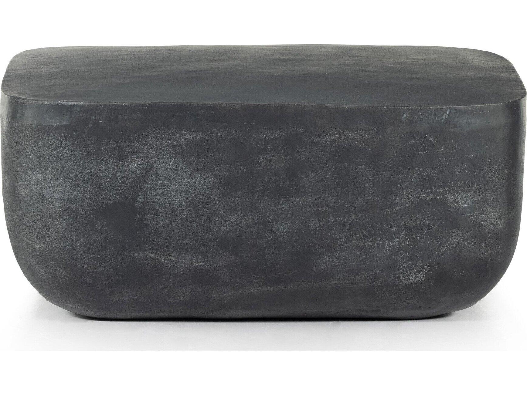 Four Hands Outdoor Marlow Aged Grey Aluminum Square Coffee Table